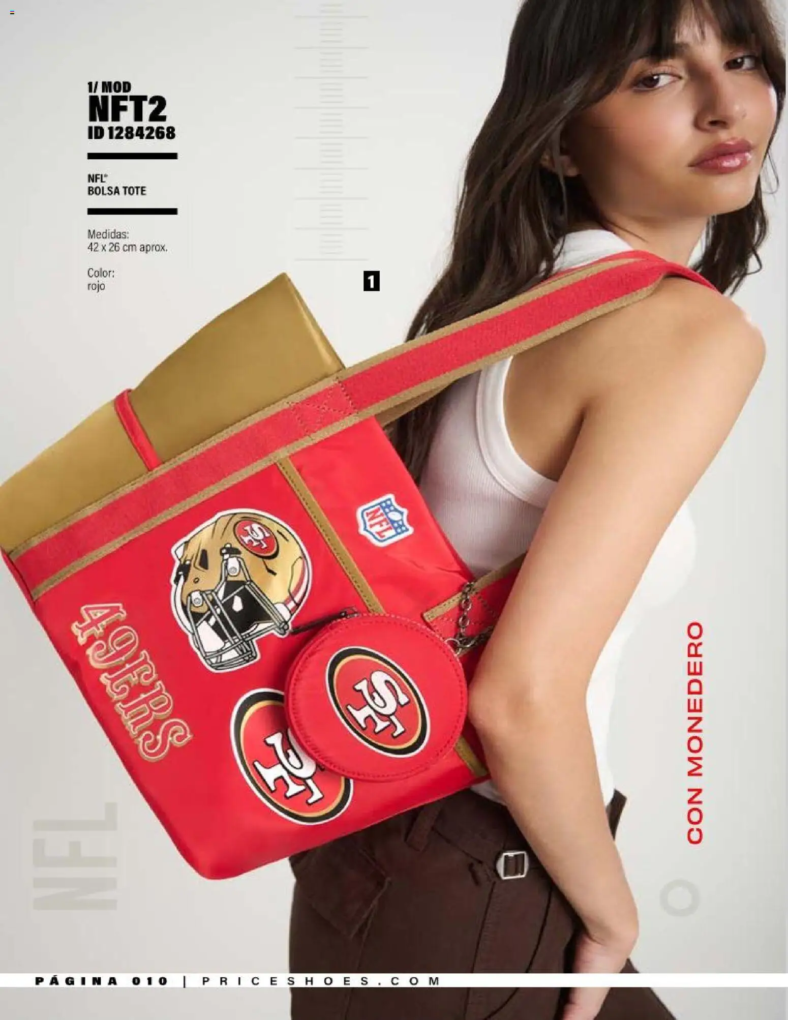 Nuevas ofertas de Price Shoes válidas en toda la República Mexicana desde el 01/09/2026. ¡Encuentra las mejores ofertas en Price Shoes catálogo NFL! | Página: 10 | Productos: Bolsa, Monedero