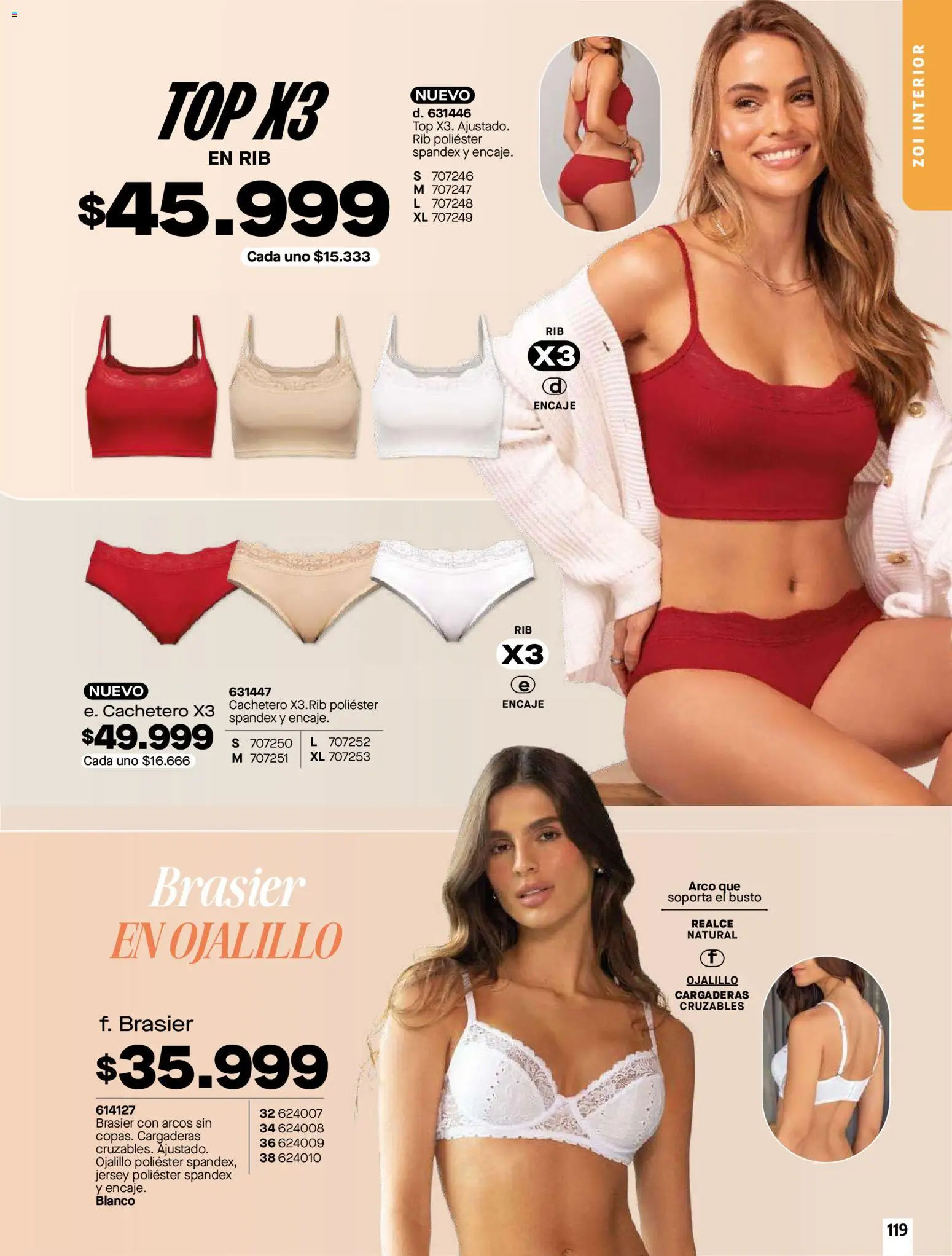 Carmel revista - valida desde el 01.06.2026 | Página: 119 | Productos: Brasier, Cachetero, Top