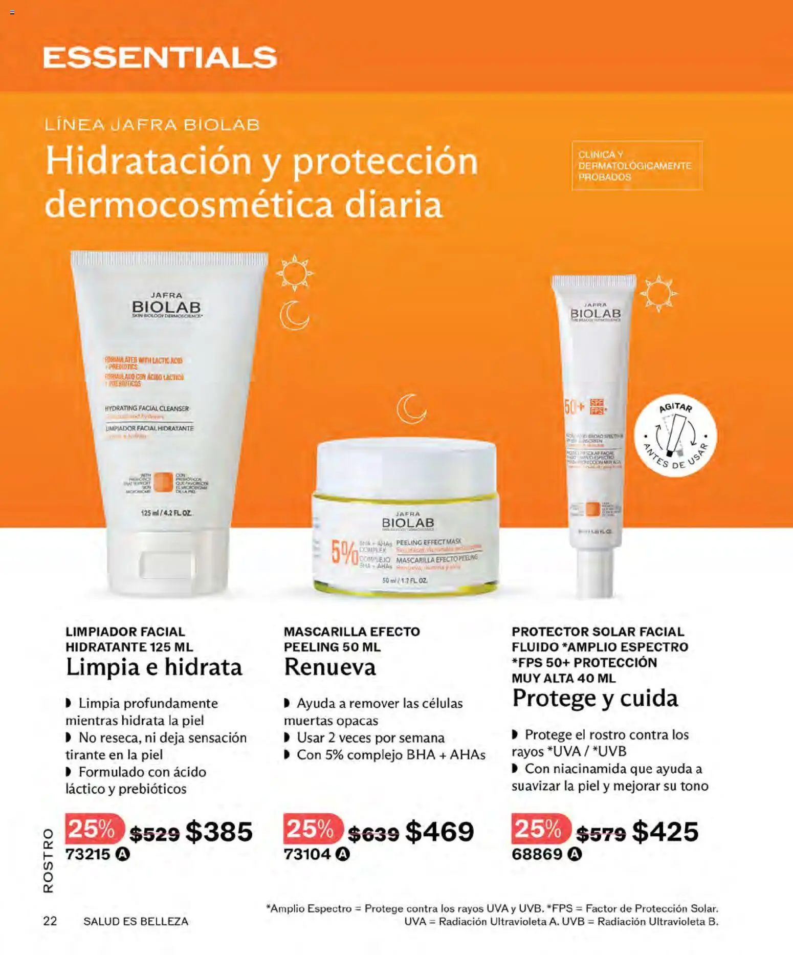 Nuevas ofertas de JAFRA válidas en toda la República Mexicana desde el 01.04.2026. ¡Encuentra las mejores ofertas en JAFRA catálogo! | Página: 22 | Productos: Uva, Limpiador facial, Mascarilla, Protector solar