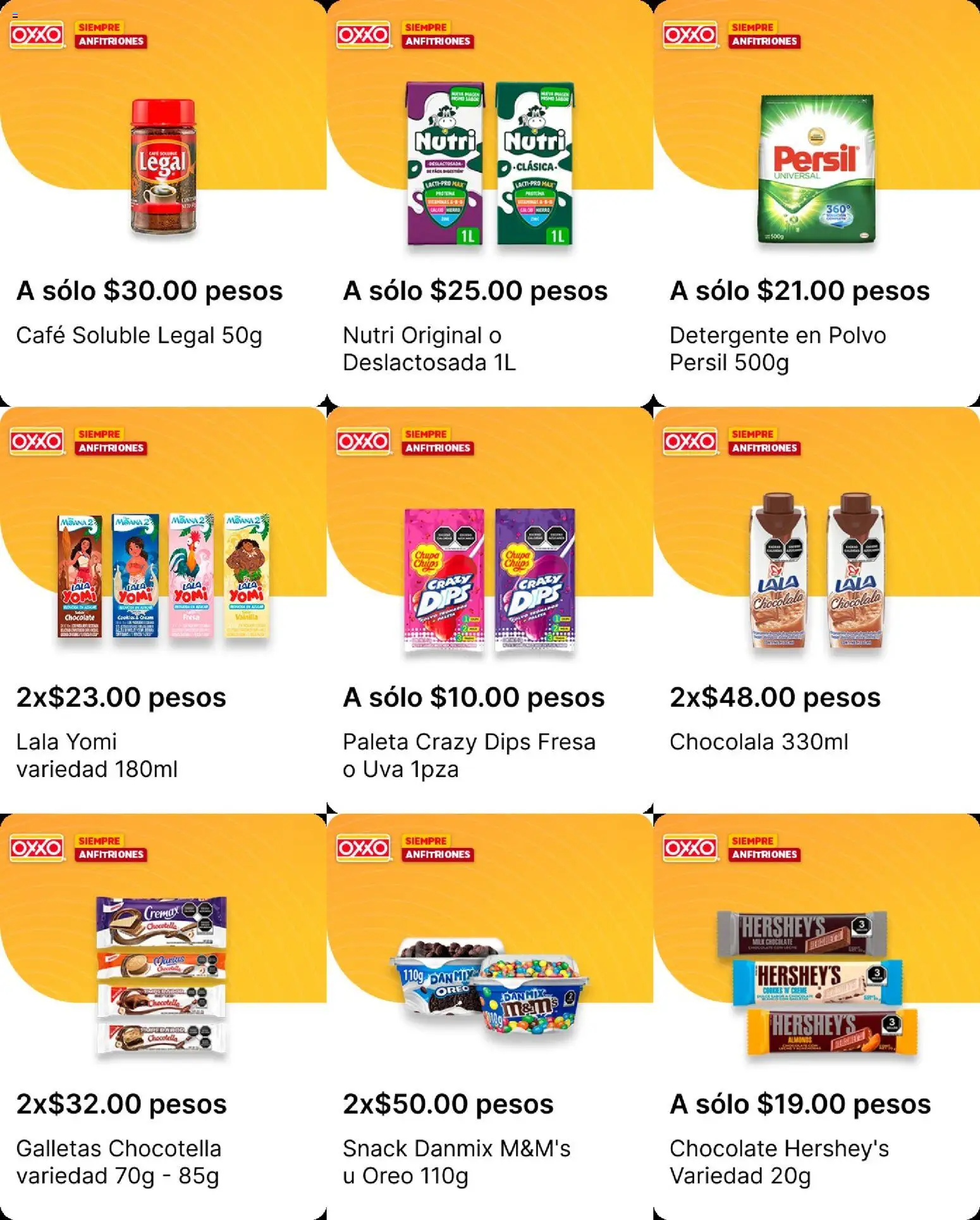 Nuevas ofertas de OXXO válidas en toda la República Mexicana desde el 30/07/2026. ¡Encuentra las mejores ofertas en OXXO folleto! | Página: 18 | Productos: Salchicha, Crema, Tomate, Gomitas