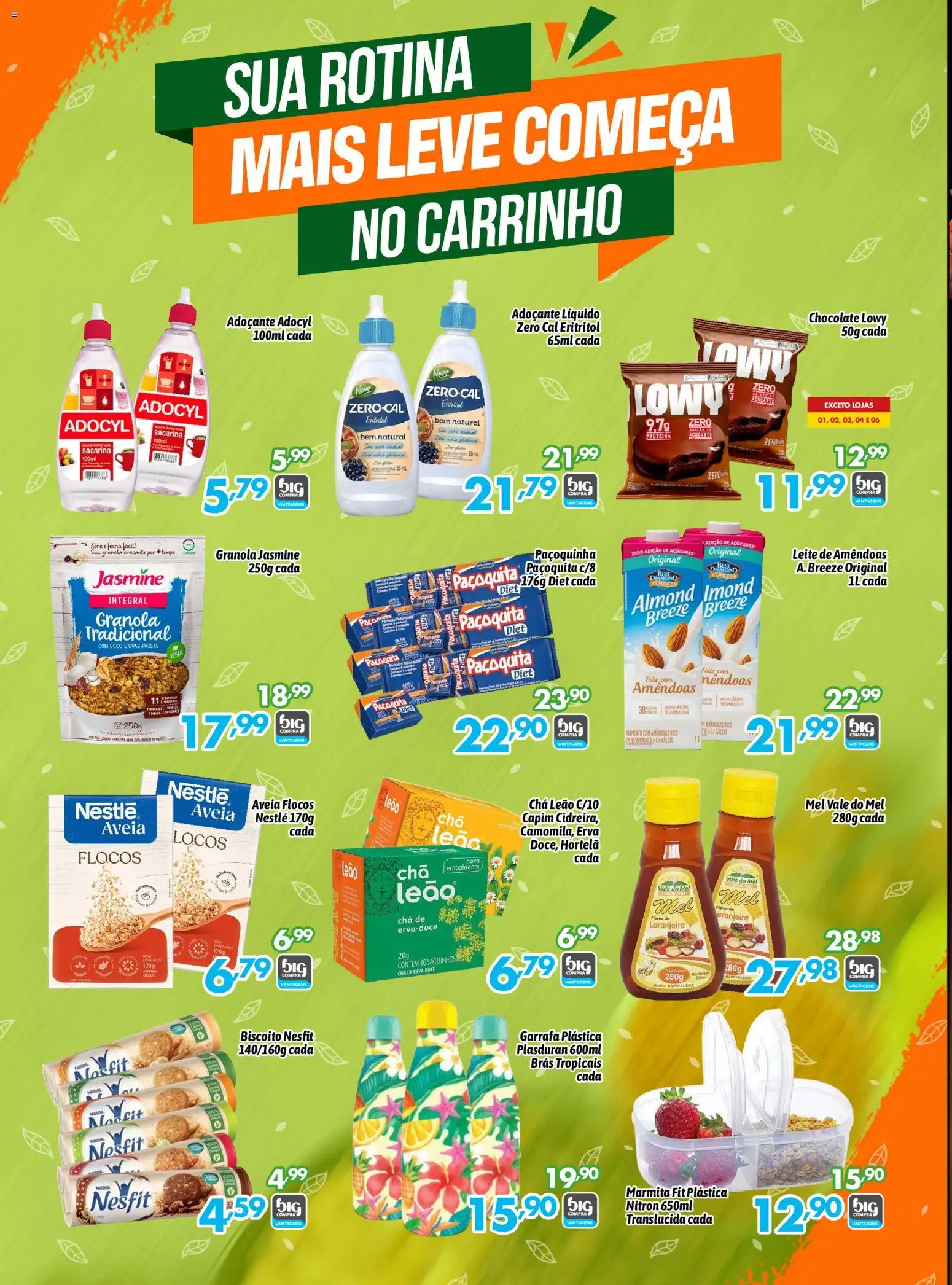 Big Compra Folheto - válido de 05.06.2026 | Página: 18 | Produtos: Chá, Granola, Aveia, Amêndoas