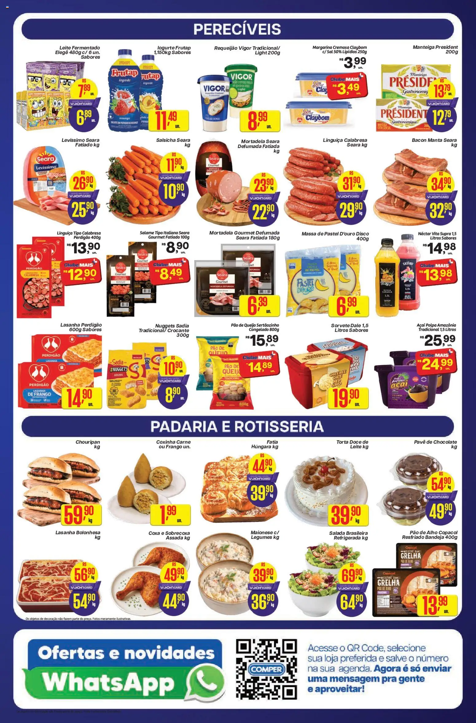 Comper Folheto - válido de 25/09/2026 | Página: 3 | Produtos: Alho, Salame, Carne, Bandeja
