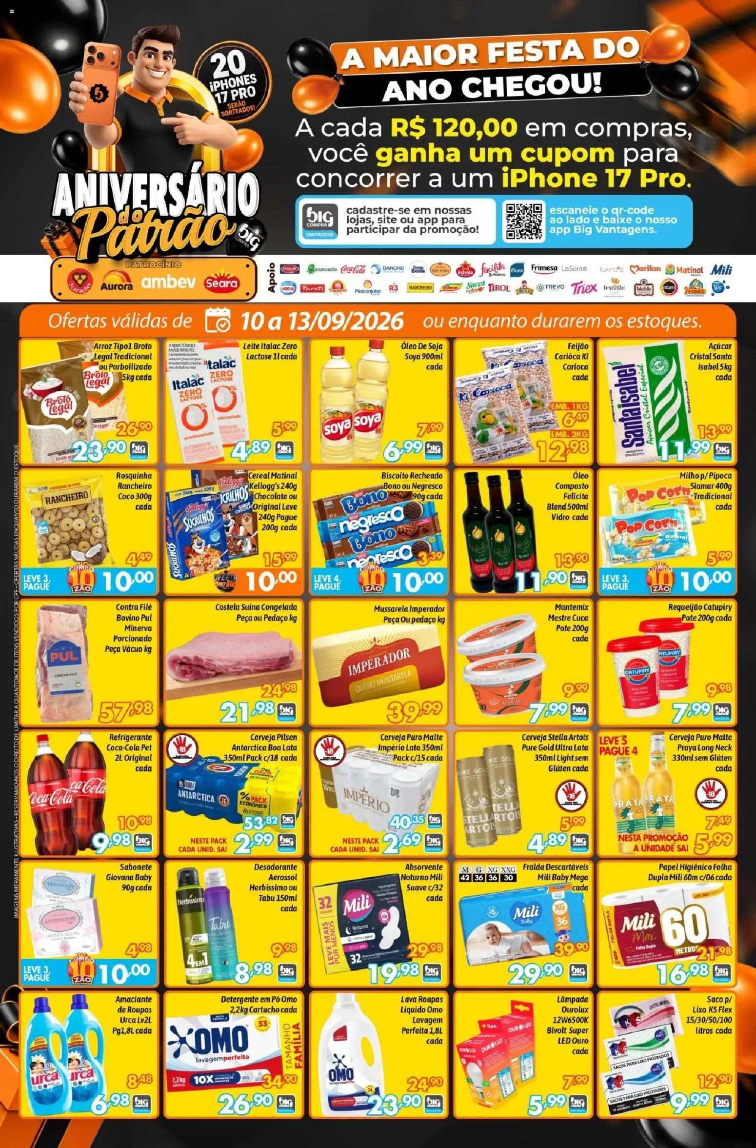 Big Compra Folheto - válido de 10/09/2026 | Página: 1 | Produtos: Detergente, Cola, Leite, Papel higiênico
