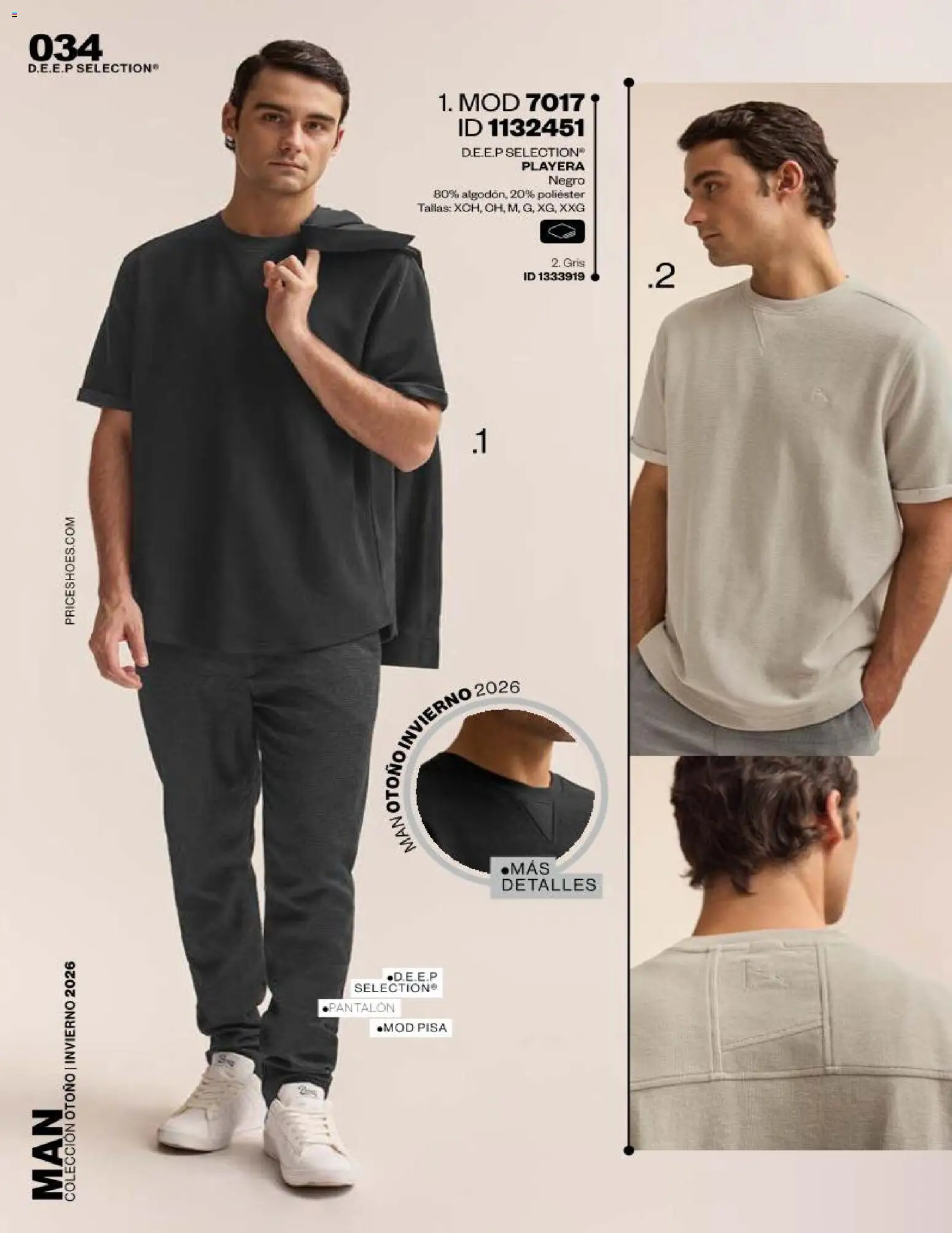 Nuevas ofertas de Price Shoes válidas en toda la República Mexicana desde el 01/09/2026. ¡Encuentra las mejores ofertas en Price Shoes catálogo Man! | Página: 34 | Productos: Playera