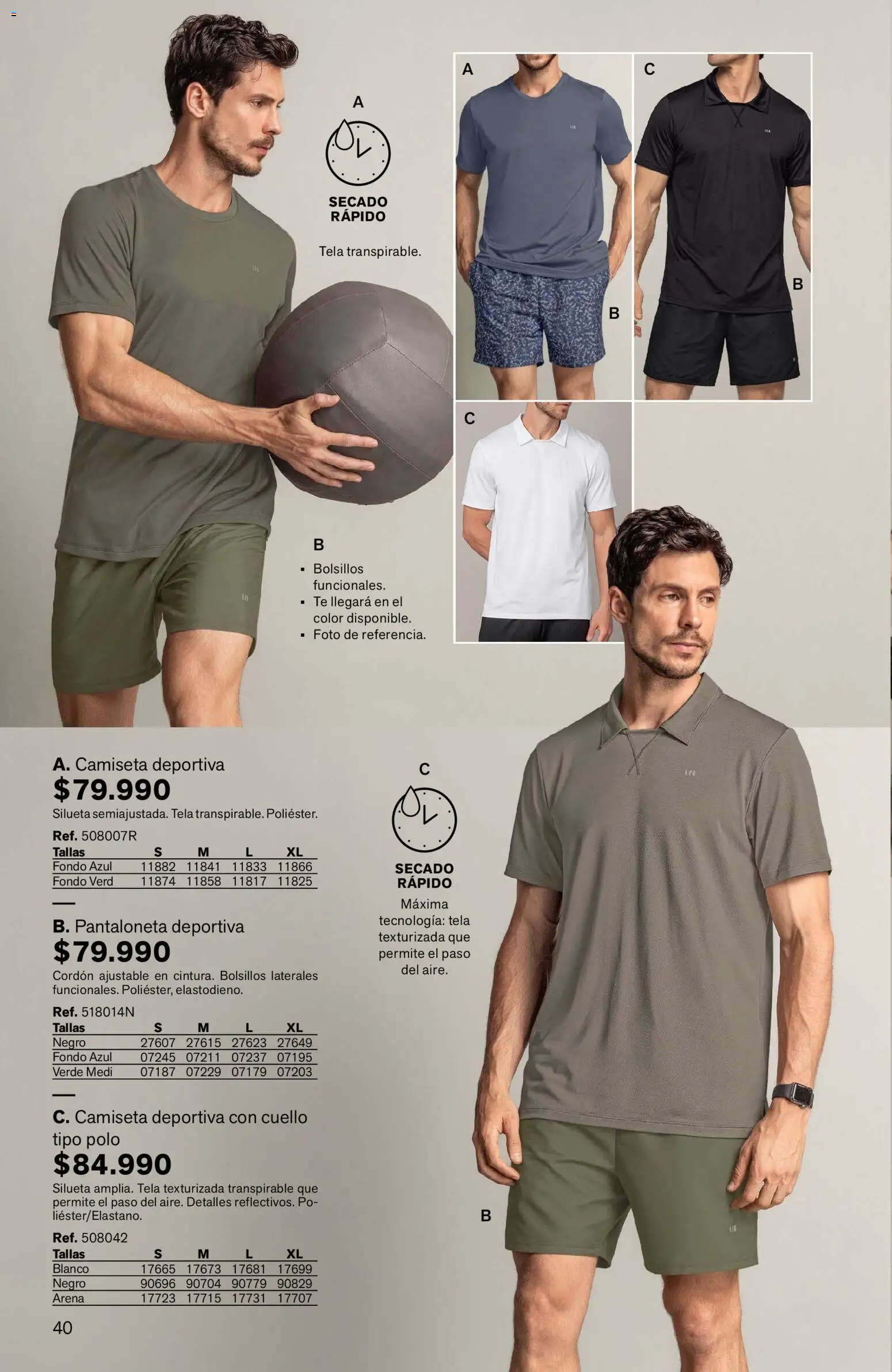 Leonisa revista - valida desde el 04.06.2026 | Página: 40 | Productos: Té, Camiseta, Cuello, Pantaloneta