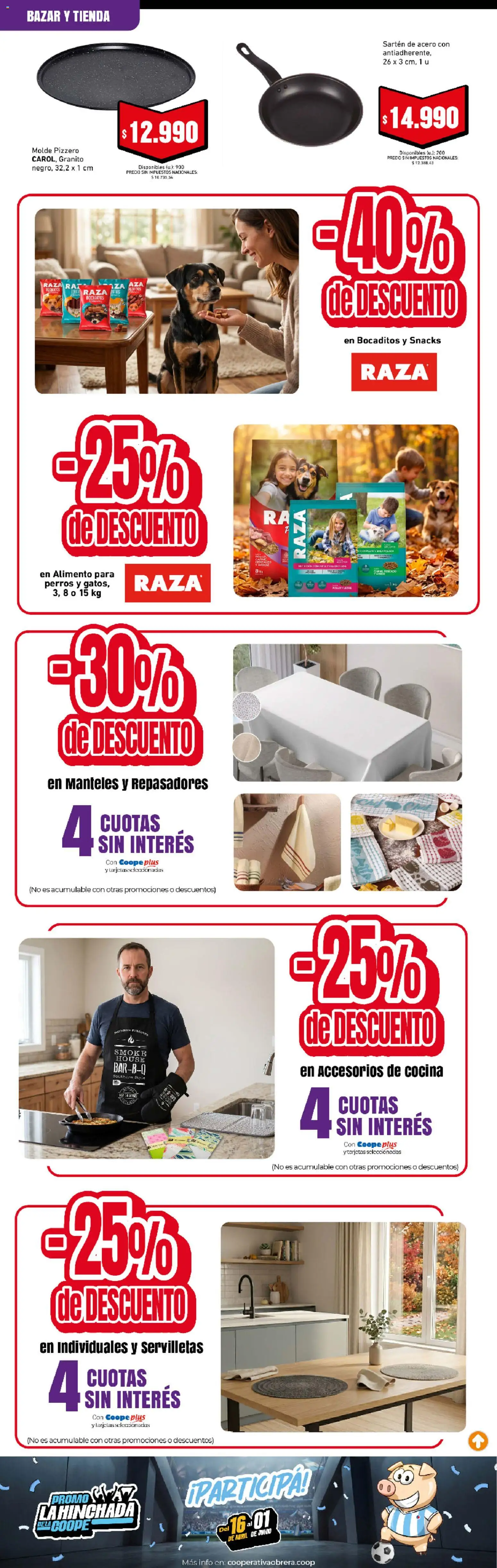 Cooperativa Obrera catálogo │ válido desde el 07.05.2026 | Página: 8 | Productos: Cocina, Molde, Servilletas, Sartén