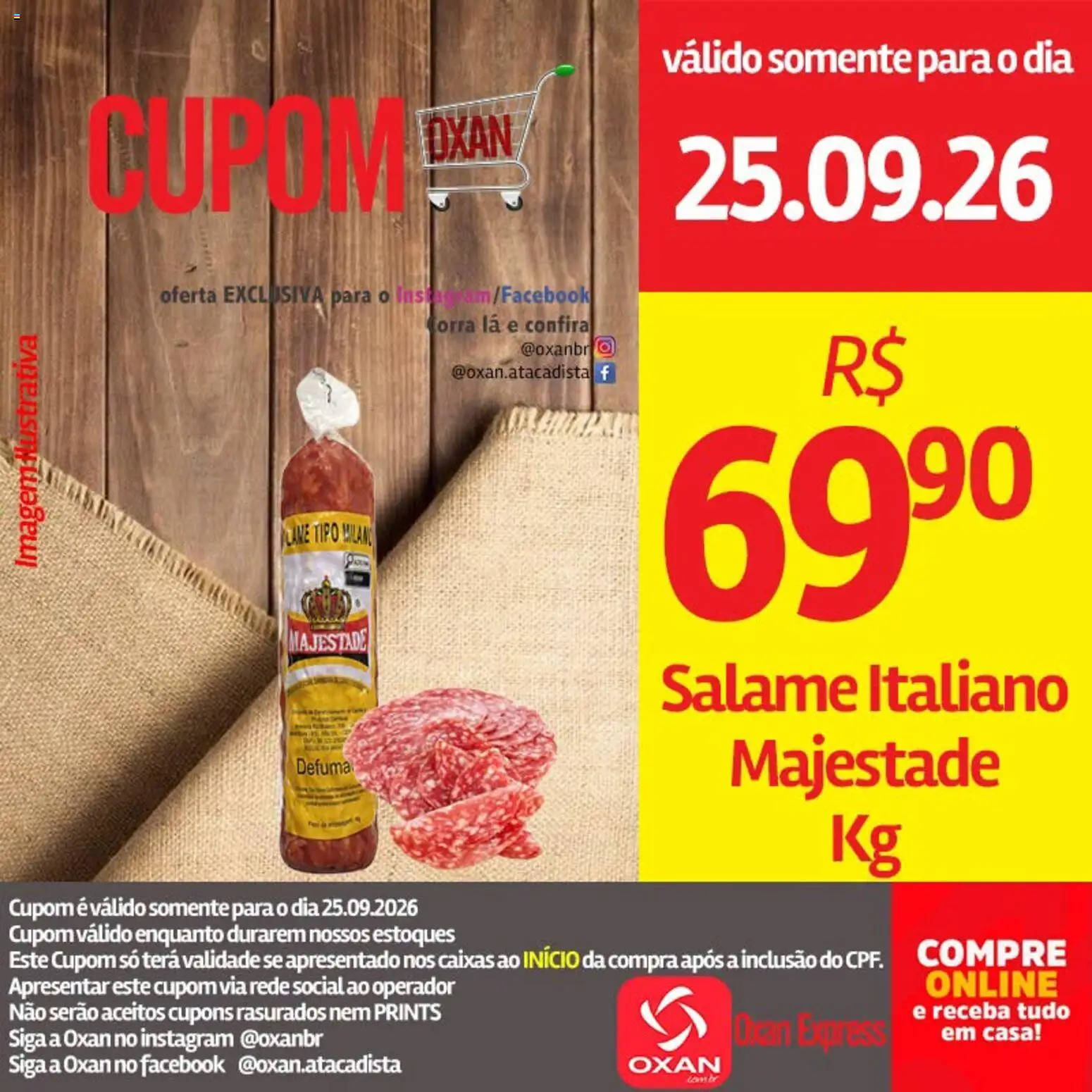 Oxan Atacadista Folheto - válido de 25/09/2026 | Página: 3 | Produtos: Salame