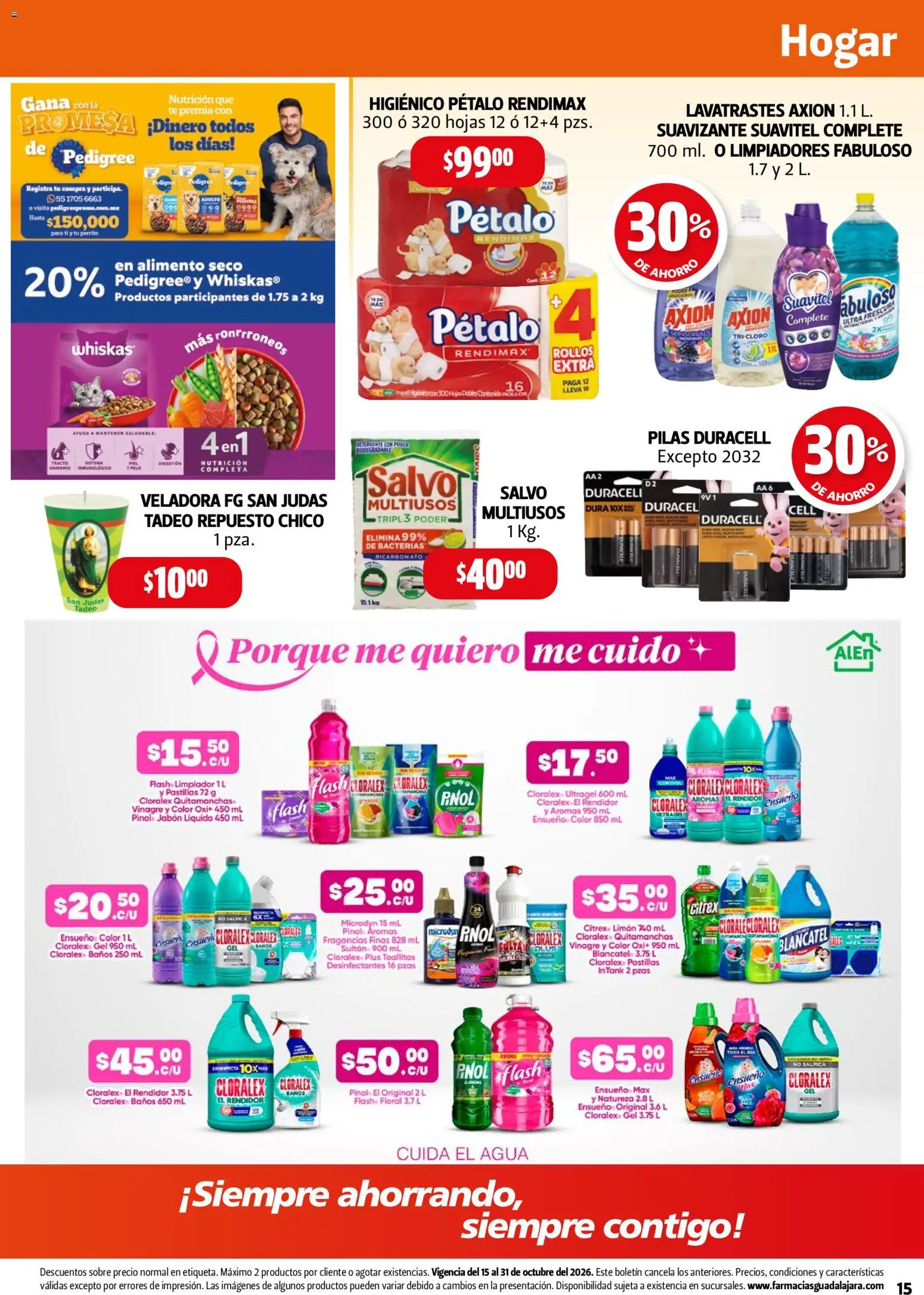Nuevas ofertas de Farmacia Guadalajara válidas en toda la República Mexicana desde el 15/10/2026. ¡Encuentra las mejores ofertas en Farmacia Guadalajara catálogo! | Página: 15