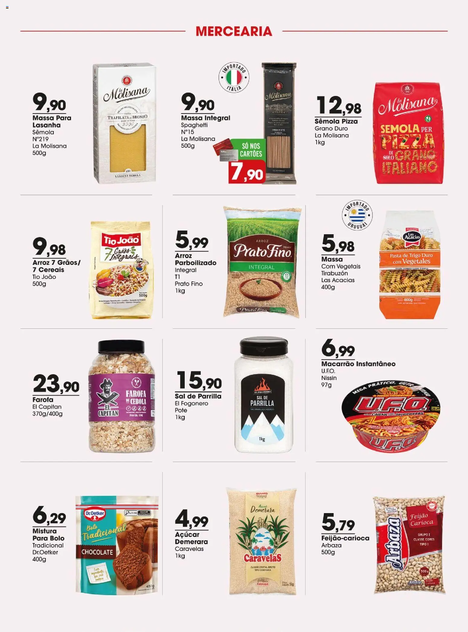 Zaffari Folheto - válido de 28/07/2026 | Página: 4 | Produtos: Pasta, Arroz, Cereais, Bolo