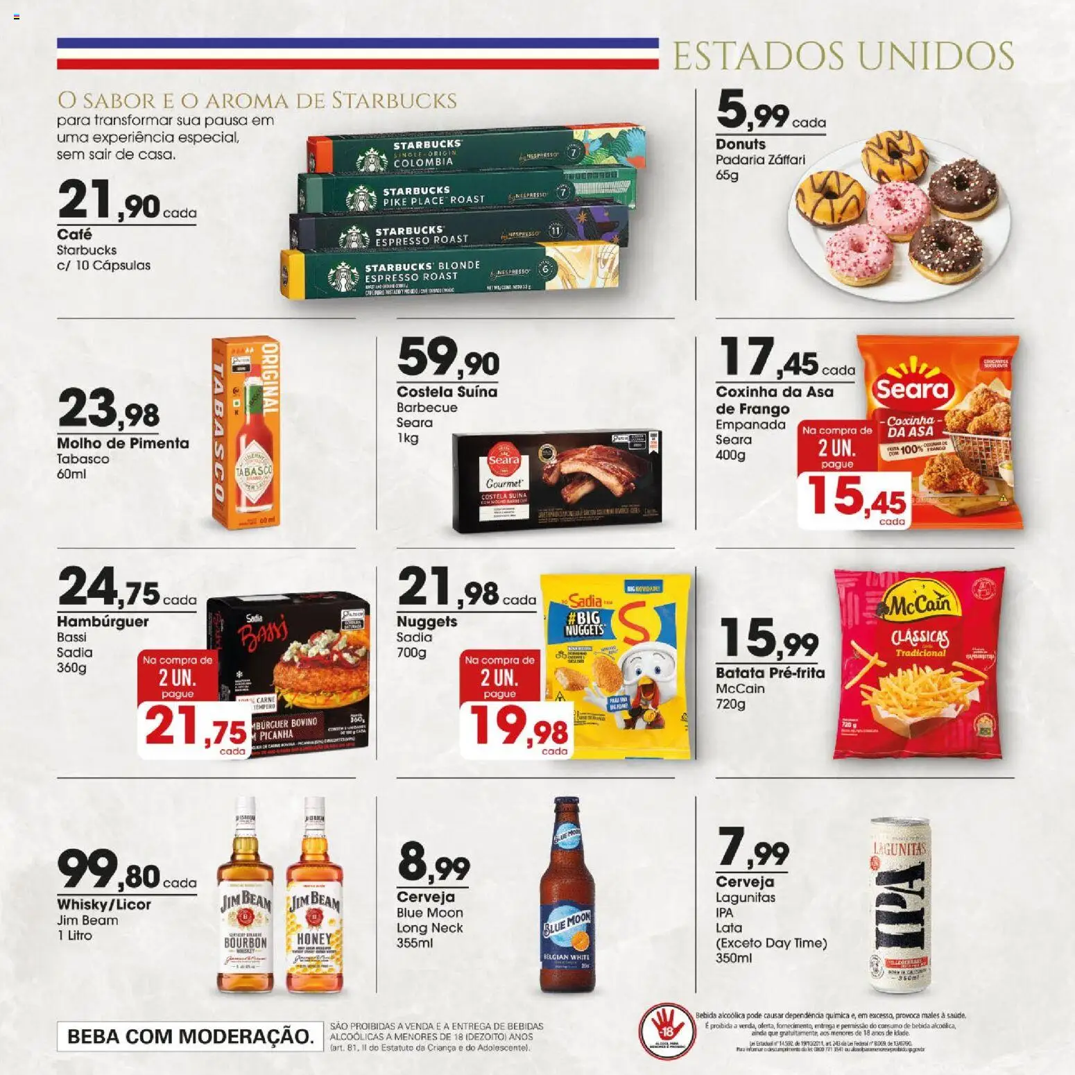 Zaffari Folheto - válido de 06/08/2026 | Página: 11 | Produtos: Pimenta, Cerveja, Hambúrguer, Batata