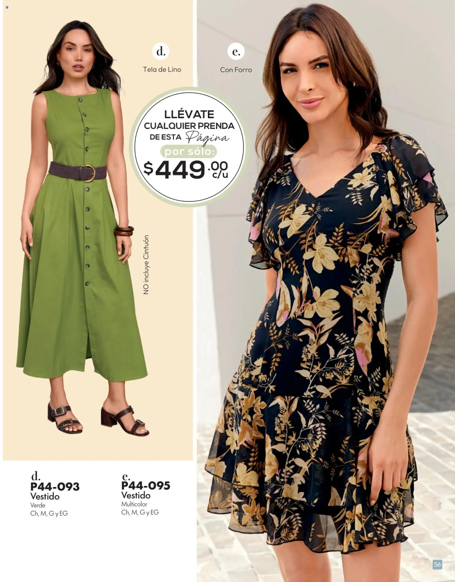 Nuevas ofertas de Cklass válidas en toda la República Mexicana desde el 15.06.2026. ¡Encuentra las mejores ofertas en Cklass catálogo Verano! | Página: 57 | Productos: Vestido