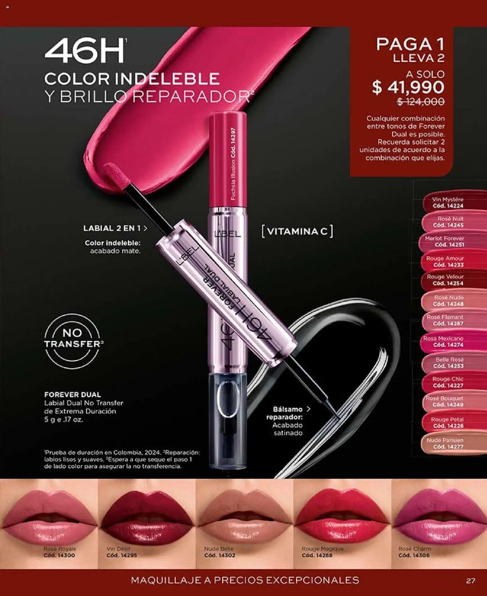L'Bel revista - valida desde el 07/09/2026 | Página: 27 | Productos: Bálsamo, Brillo, Maquillaje, Combinación