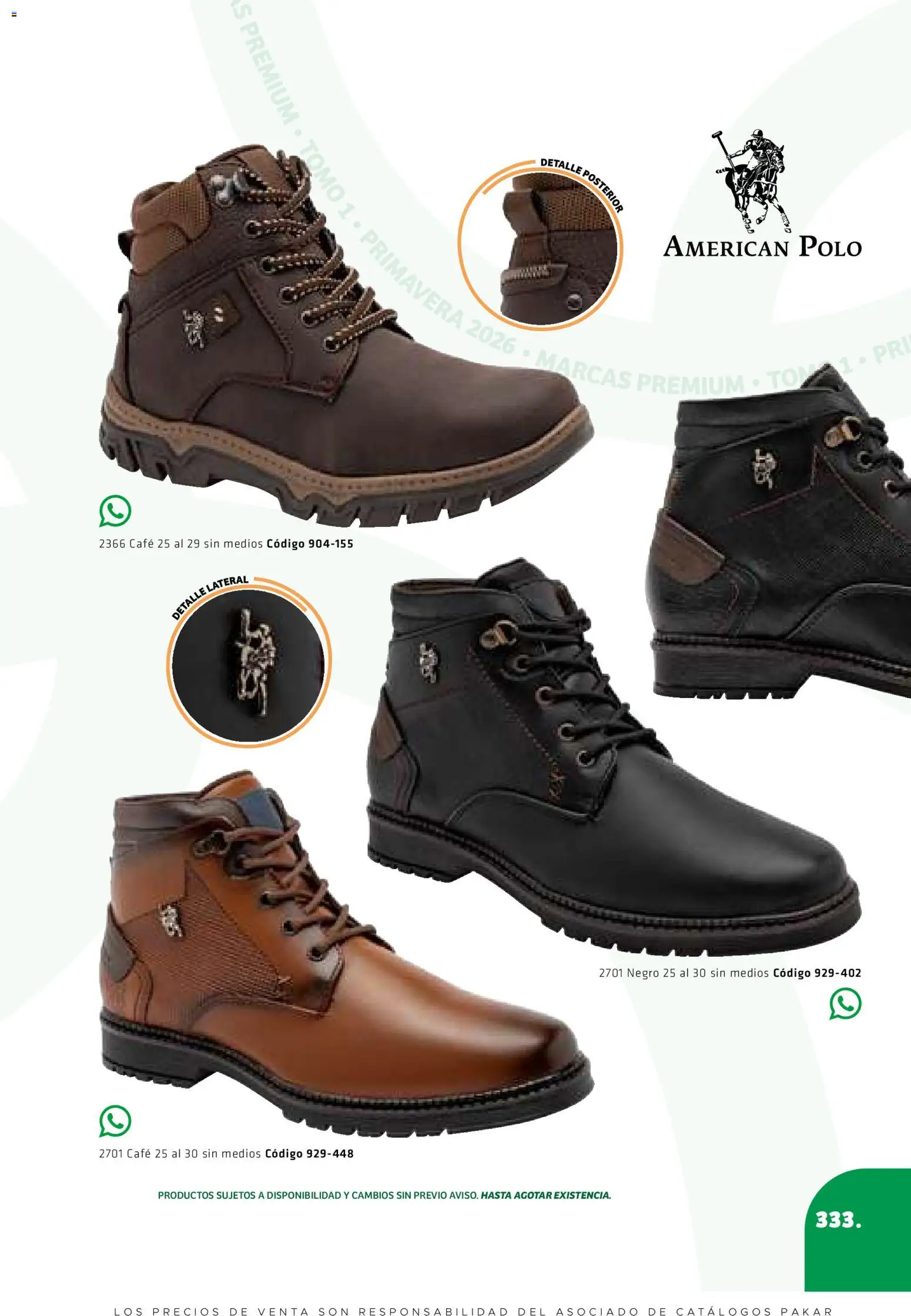 Nuevas ofertas de SC Pakar válidas en toda la República Mexicana desde el 27.02.2026. ¡Encuentra las mejores ofertas en SC Pakar catálogo Premium Men Tomo 1! | Página: 333 | Productos: Café