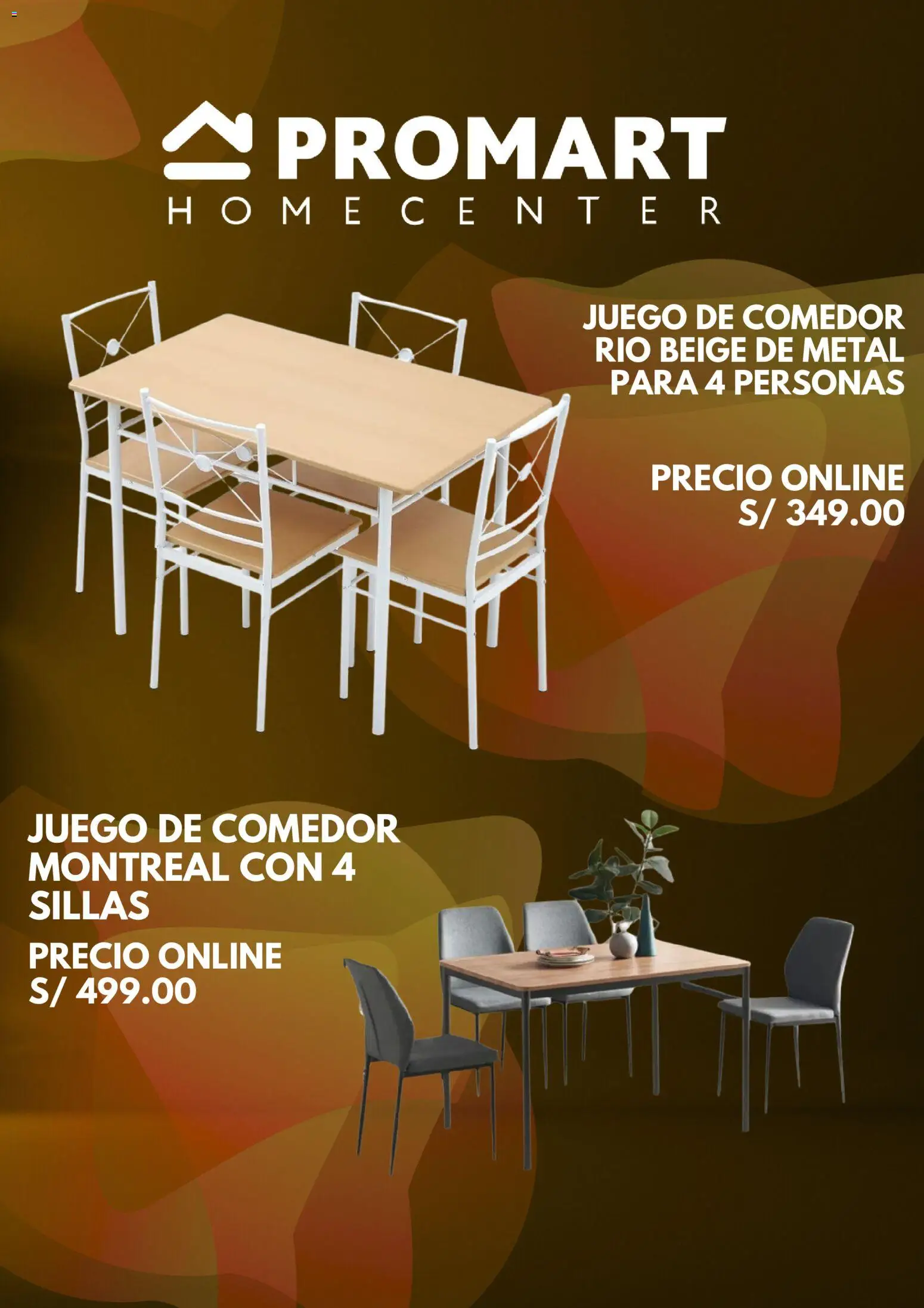 Catálogo Promart válido desde 17/08/2026 | Página: 3 | Productos: Juego de comedor, Juego