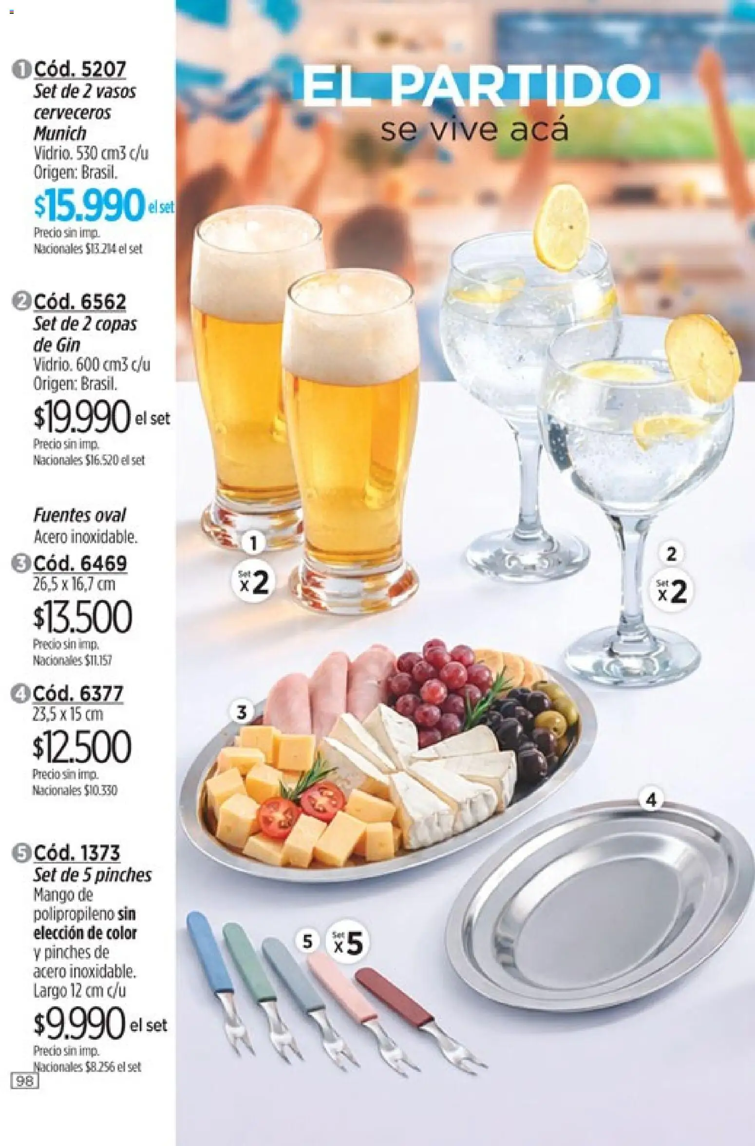 Catálogo Amodil Campaña 9 │ válido desde el 05.05.2026 | Página: 98 | Productos: Gin, Mango, Vasos