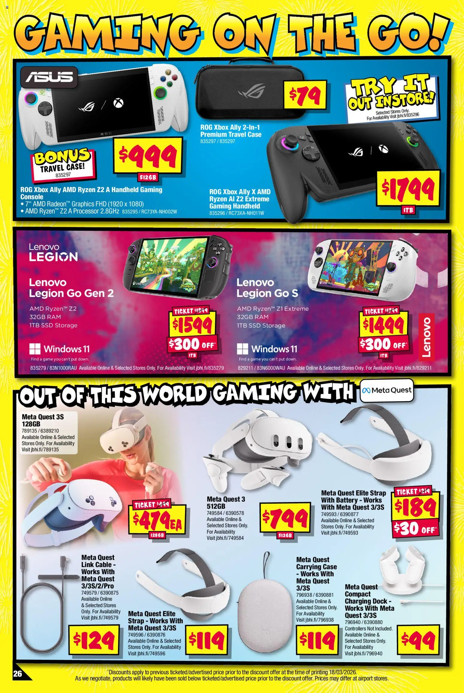 JB Hi-Fi catalogue - valid from 30/03/2026 | Page: 26 | Products: Battery, Gaming console, Xbox, Case