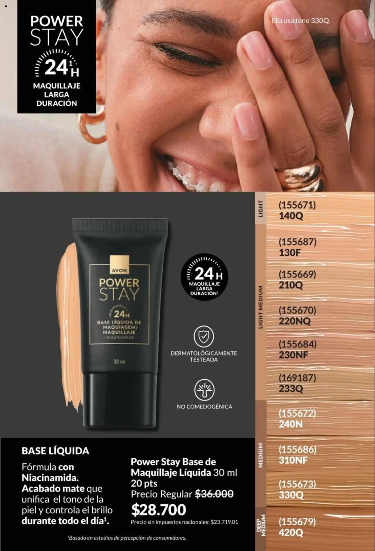 Catálogo AVON Campaña 5/2026 │ válido desde el 01.05.2026 | Página: 33 | Productos: Mate, Maquillaje, Brillo