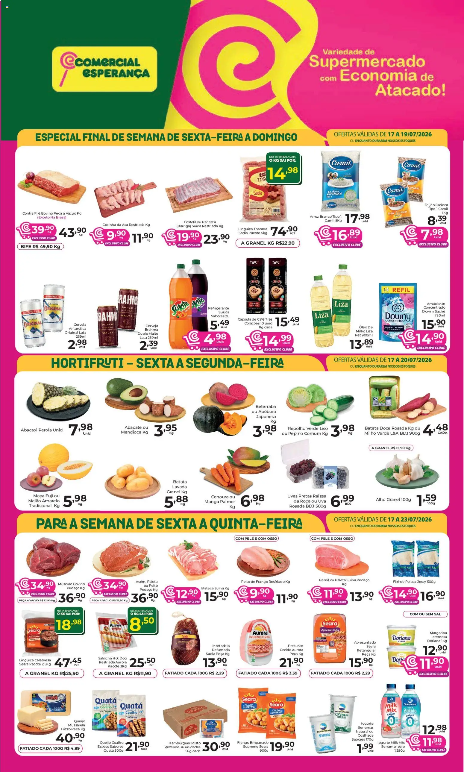 Comercial Esperança - Ofertas da semana de 17/07/2026 catalogue cover