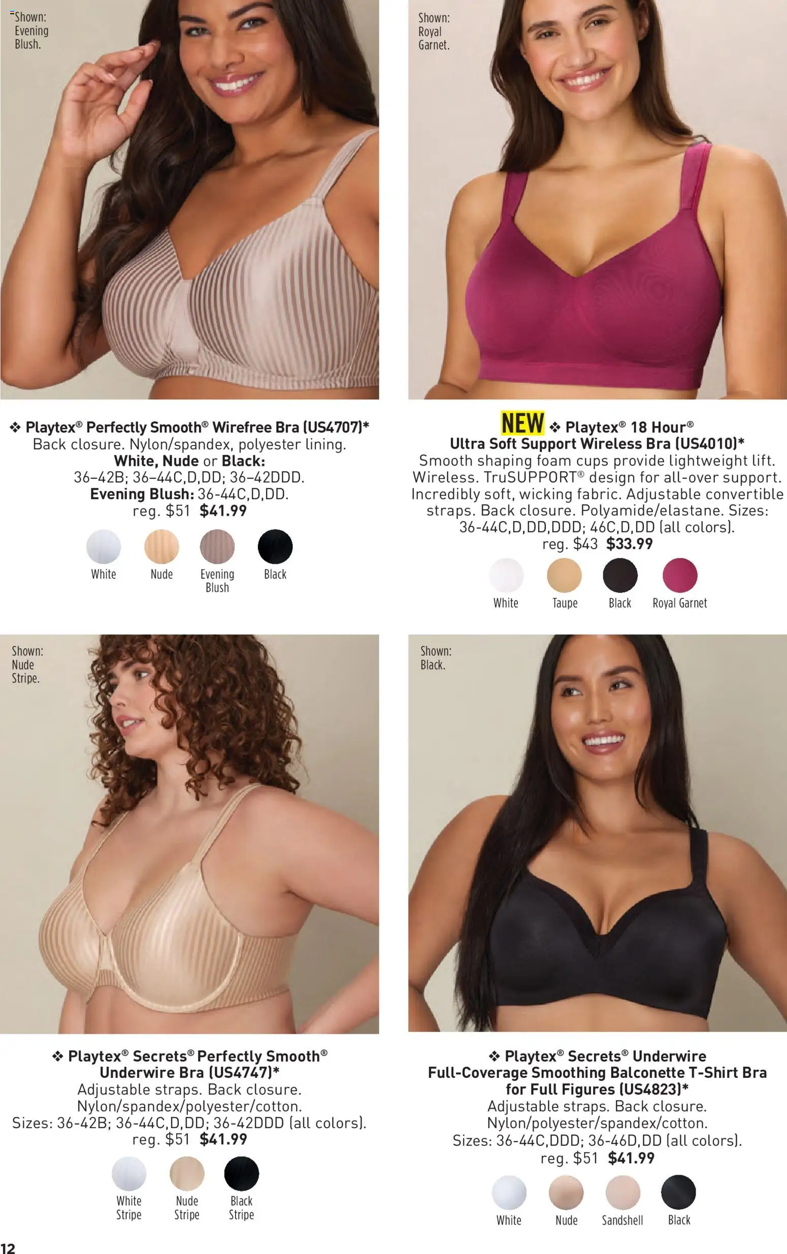 Avon Hanes Flyer - valid from 07/01/2026 | Page: 12 | Products: Blush, Bra, Foam