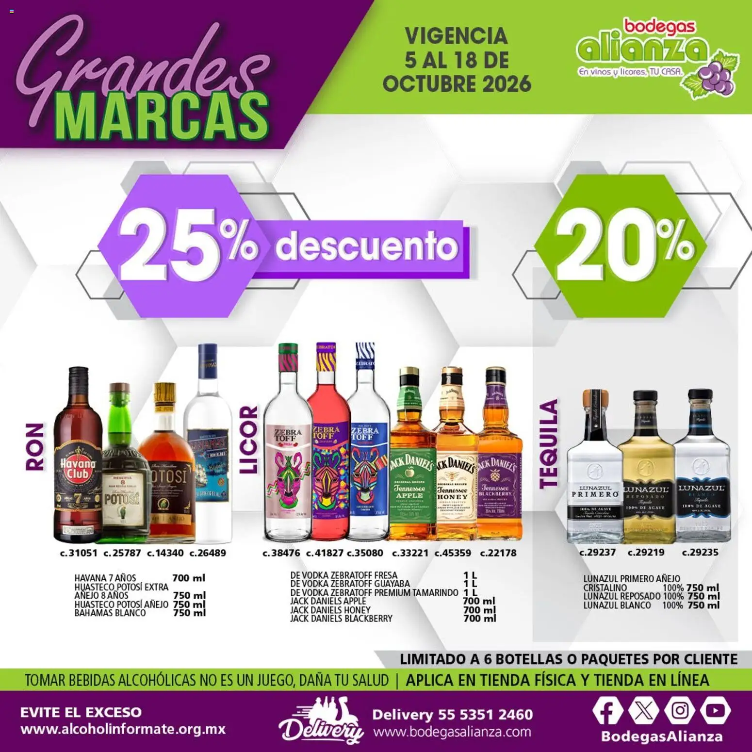 Nuevas ofertas de Bodegas Alianza válidas en toda la República Mexicana desde el 05/10/2026. ¡Encuentra las mejores ofertas en Bodegas Alianza catálogo Grandes Marcas! | Página: 7