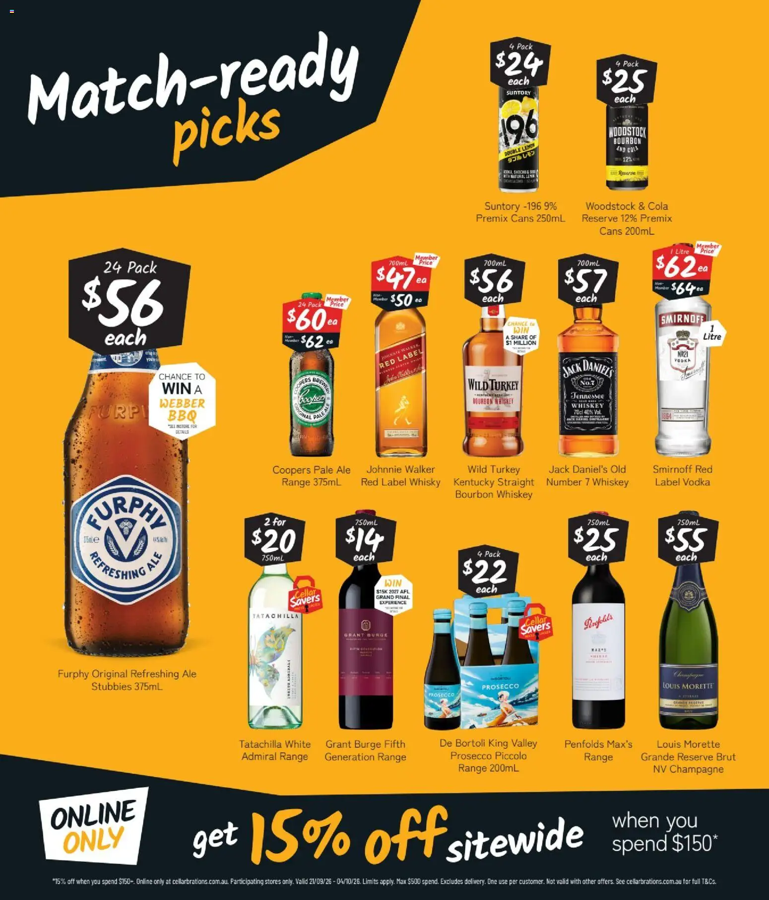 Cellarbrations catalogue - valid from 21/09/2026 | Page: 2 | Products: Champagne, Whiskey, Lemon, Turkey