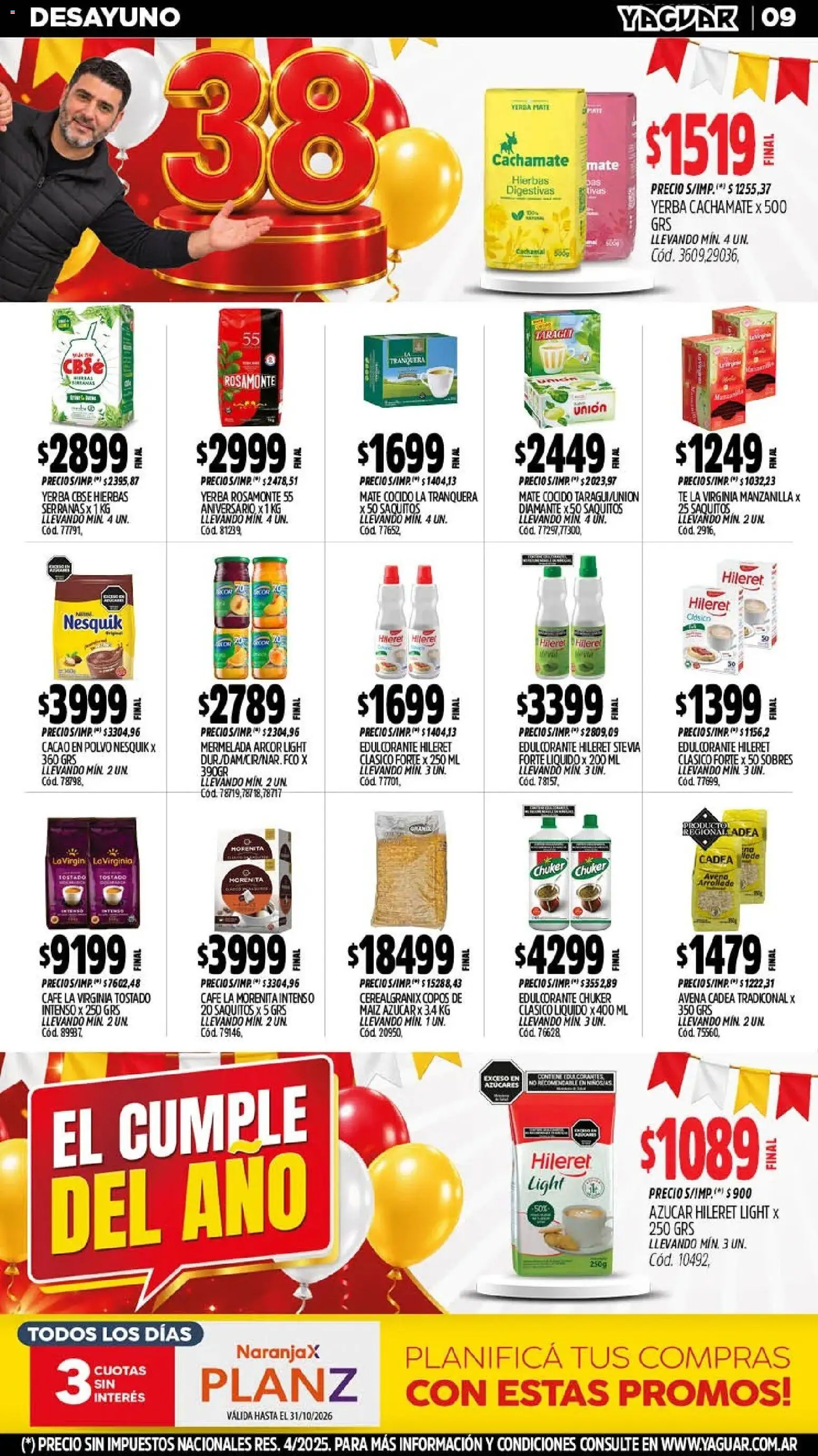Yaguar - Oferta Semanal Mendoza │ válido desde el 12/10/2026 | Página: 11