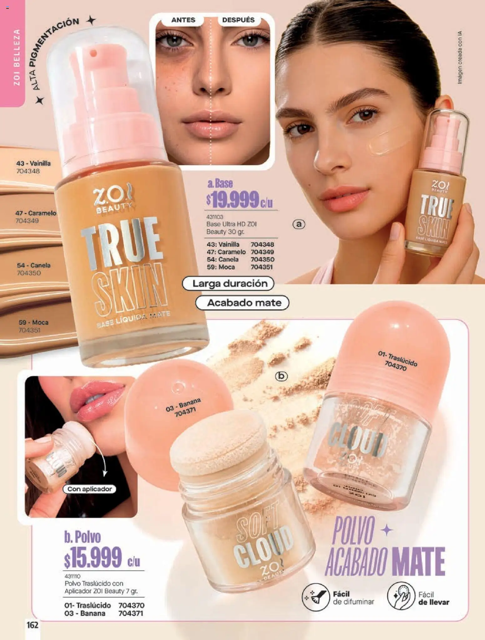 Pacifika revista - valida desde el 18/10/2026 | Página: 162 | Productos: Polvo, Vainilla