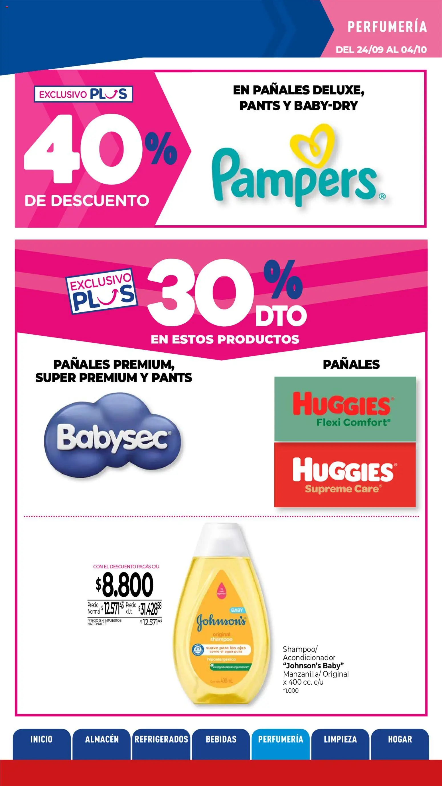 La Anonima catálogo │ válido desde el 24/09/2026 | Página: 24 | Productos: Bebidas, Shampoo, Acondicionador, Agua