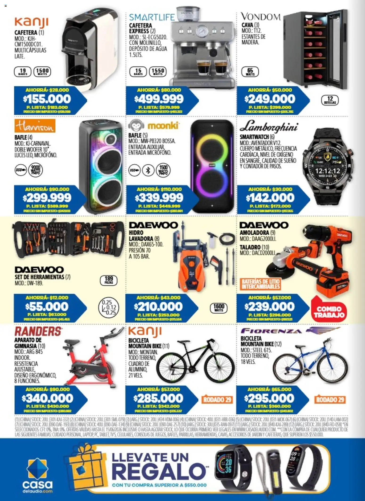 Casa del Audio catálogo │ válido desde el 16.06.2026 | Página: 4 | Productos: Estantes, Cafetera, Amoladora, Cuadro