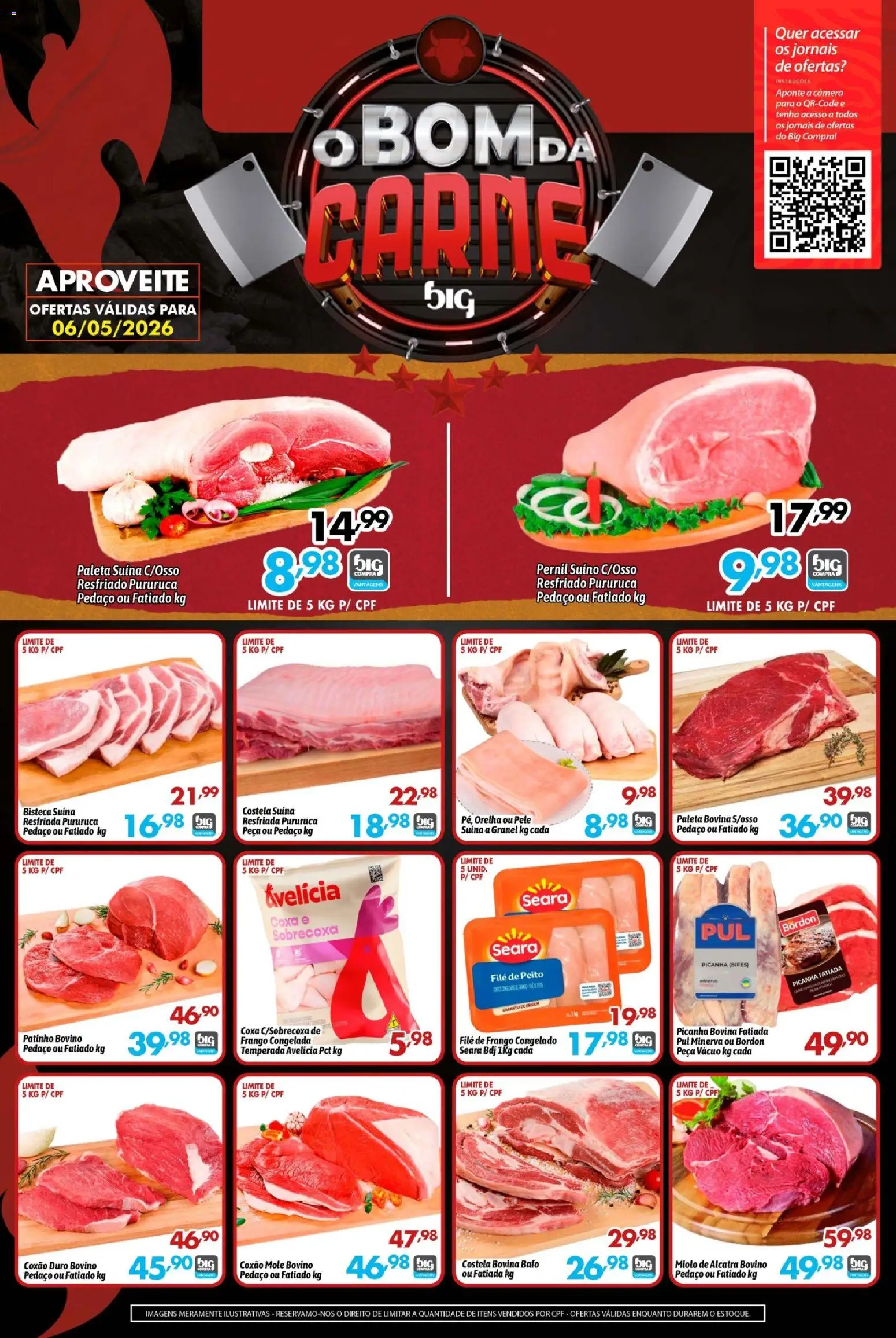 Big Compra Folheto - válido de 06.05.2026 | Página: 1 | Produtos: Filé de frango, Pernil, Carne, Câmera