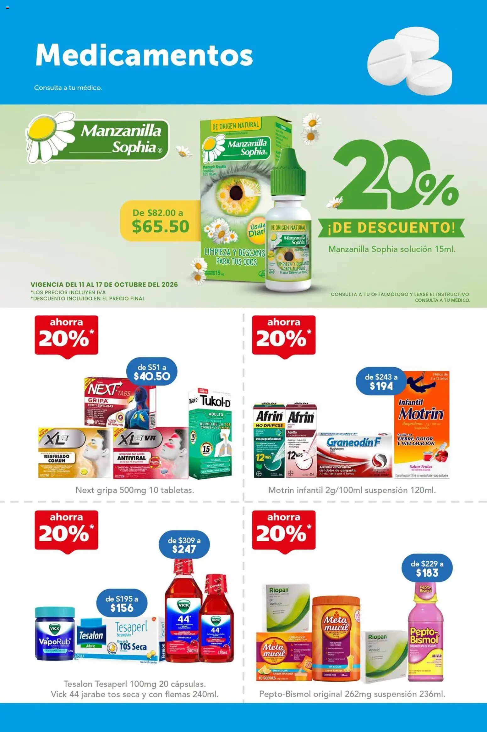 Nuevas ofertas de Farmacia San Pablo válidas en toda la República Mexicana desde el 11/10/2026. ¡Encuentra las mejores ofertas en Farmacia San Pablo catálogo! | Página: 4