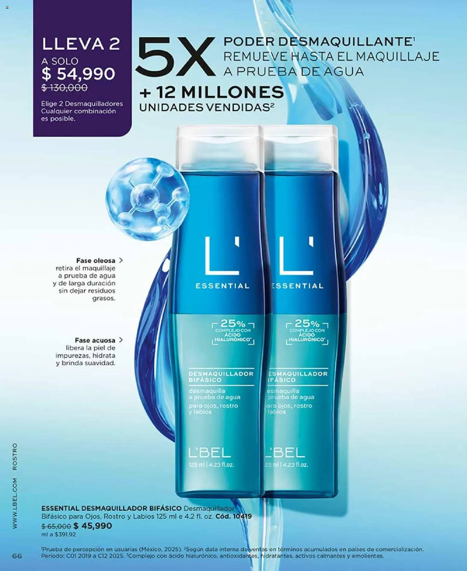 L'Bel revista - valida desde el 24.04.2026 | Página: 66 | Productos: Agua, Maquillaje, Combinación