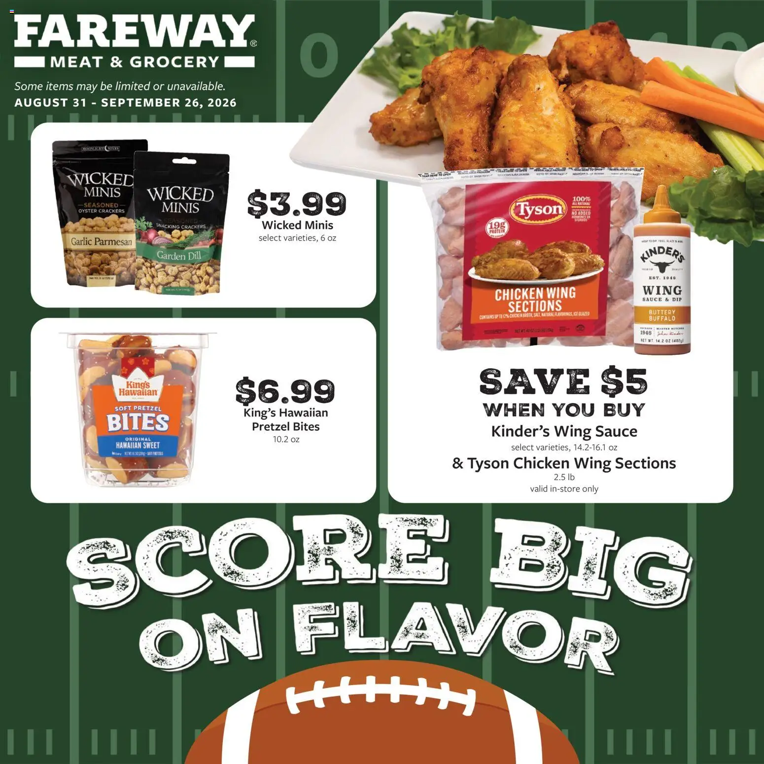 Fareway Monthly Ad - valid from 08/31/2026 | Page: 1 | Products: Meat, Sauce, Dill, Parmesan