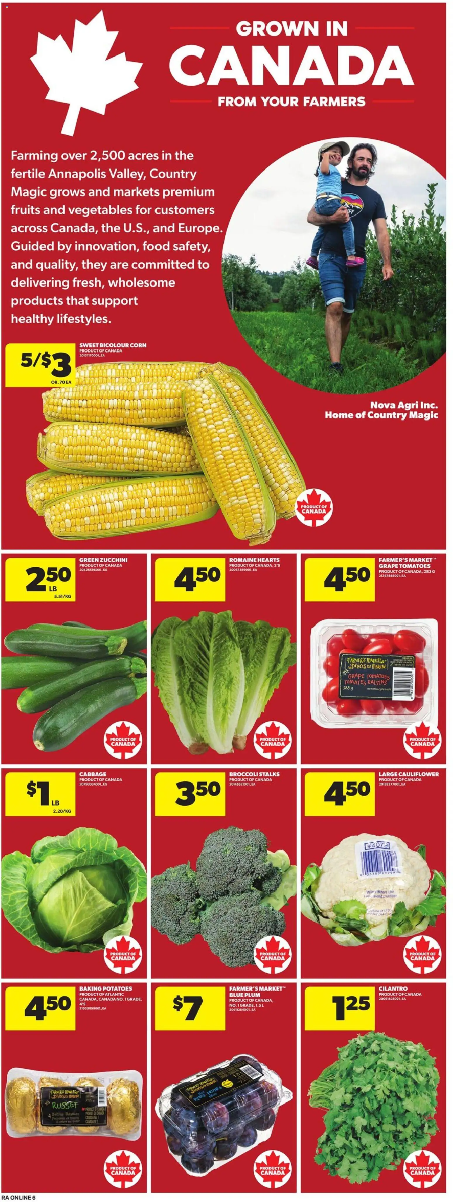 Atlantic Superstore flyer valid from Aug 27, 2026 | Page: 13 | Products: Vegetables, Corn, Prunes, Cauliflower