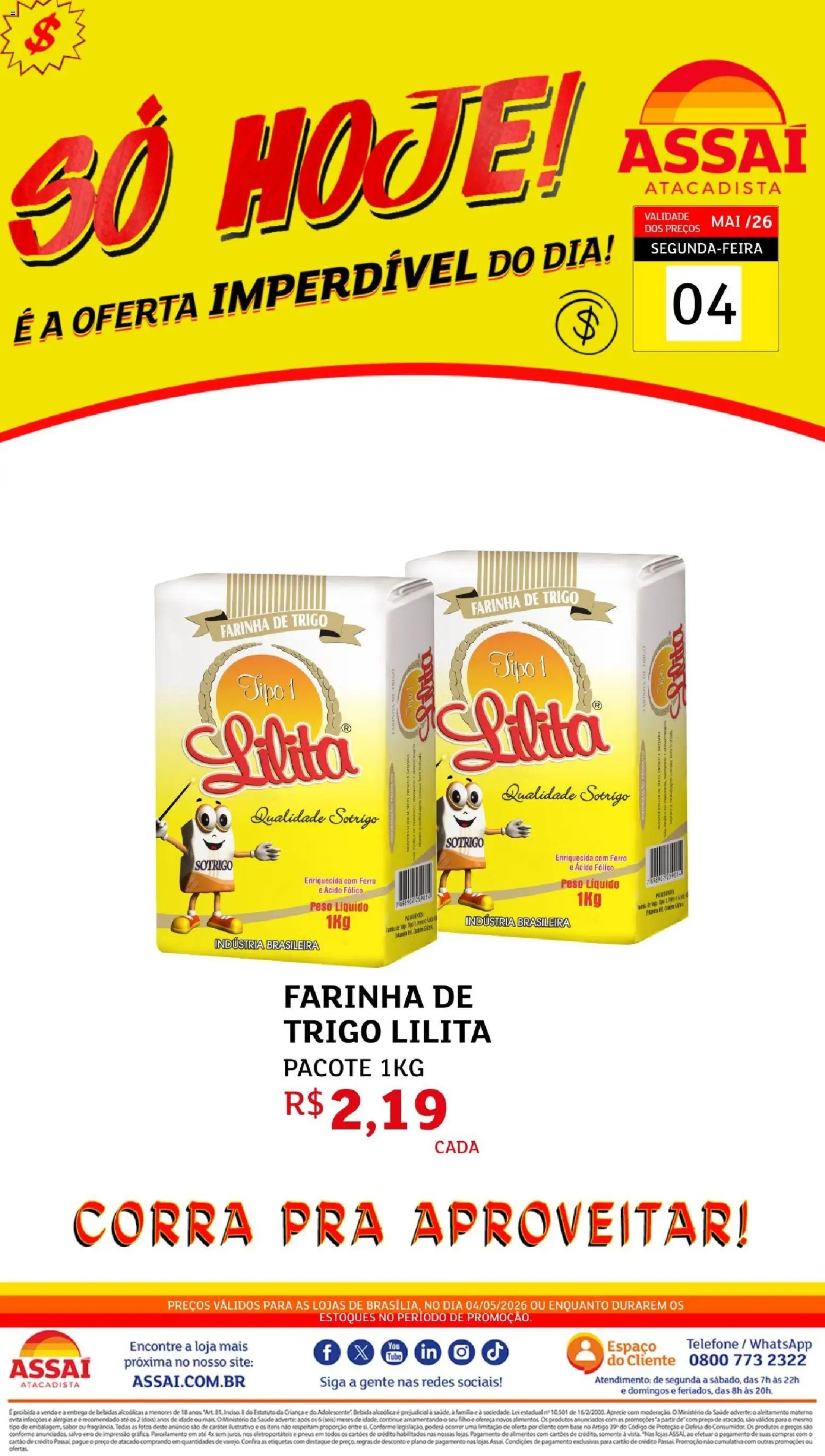 Assaí Atacadista Folheto - válido de 04.05.2026 | Página: 1