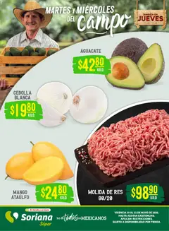 Vista previa de Soriana Martes y Miércoles del Campo Súper: Juárez, nuevo folleto de la tienda, válido en México a partir del 19.05.2026