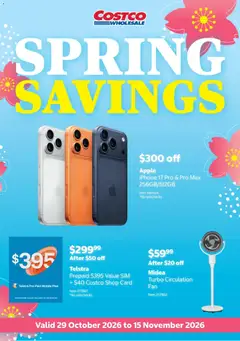 Preview of Costco catalogue Spring savings - valid from 29/10/2026