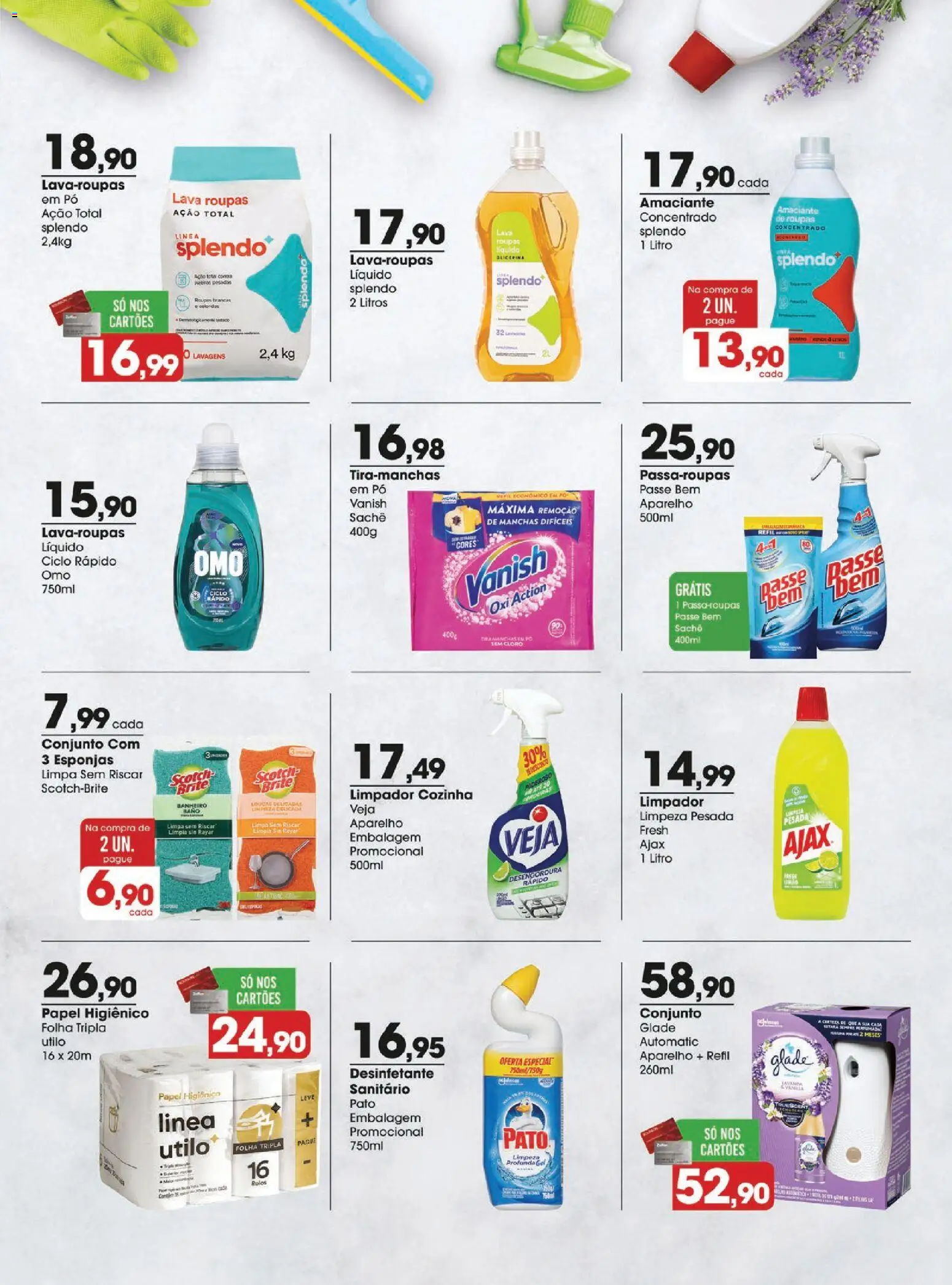 Zaffari Folheto - válido de 12.05.2026 | Página: 13 | Produtos: Pó, Roupas, Vanish, Amaciante