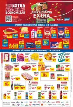 Extra ofertas Fim de semana Mercado - Pré-Visualização do folheto da loja Extra, válido de 12.06.2026