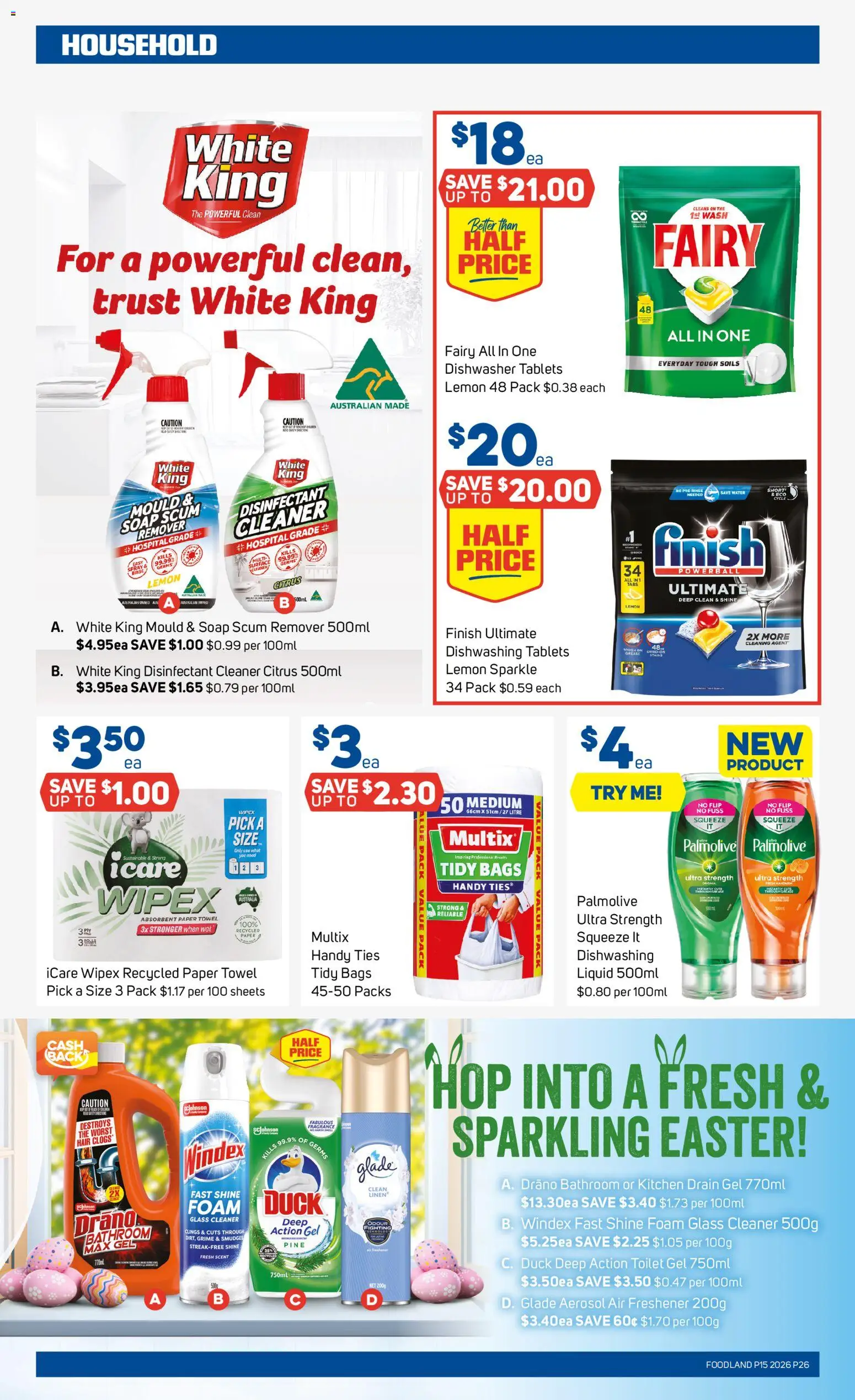 Foodland catalogue - valid from 08.04.2026 | Page: 26 | Products: Toilet, Fragrance, Tablets, Air freshener