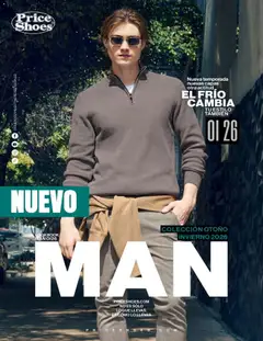 Vista previa de Price Shoes catálogo Man, nuevo folleto de la tienda, válido en México a partir del 01/09/2026