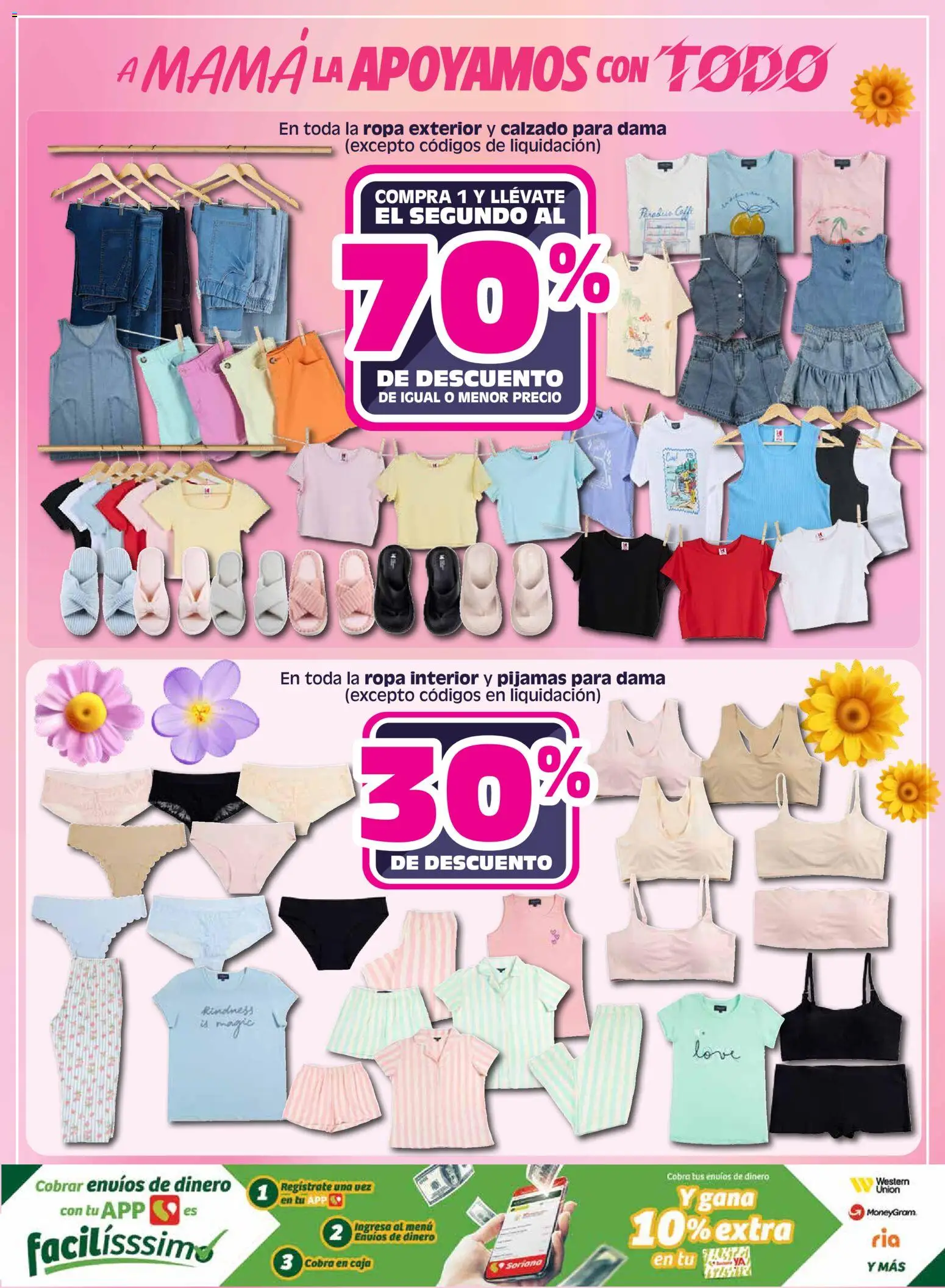Nuevas ofertas de Soriana válidas en toda la República Mexicana desde el 30.04.2026. ¡Encuentra las mejores ofertas en Soriana folleto! | Página: 29 | Productos: Ropa, Ropa interior, Caja