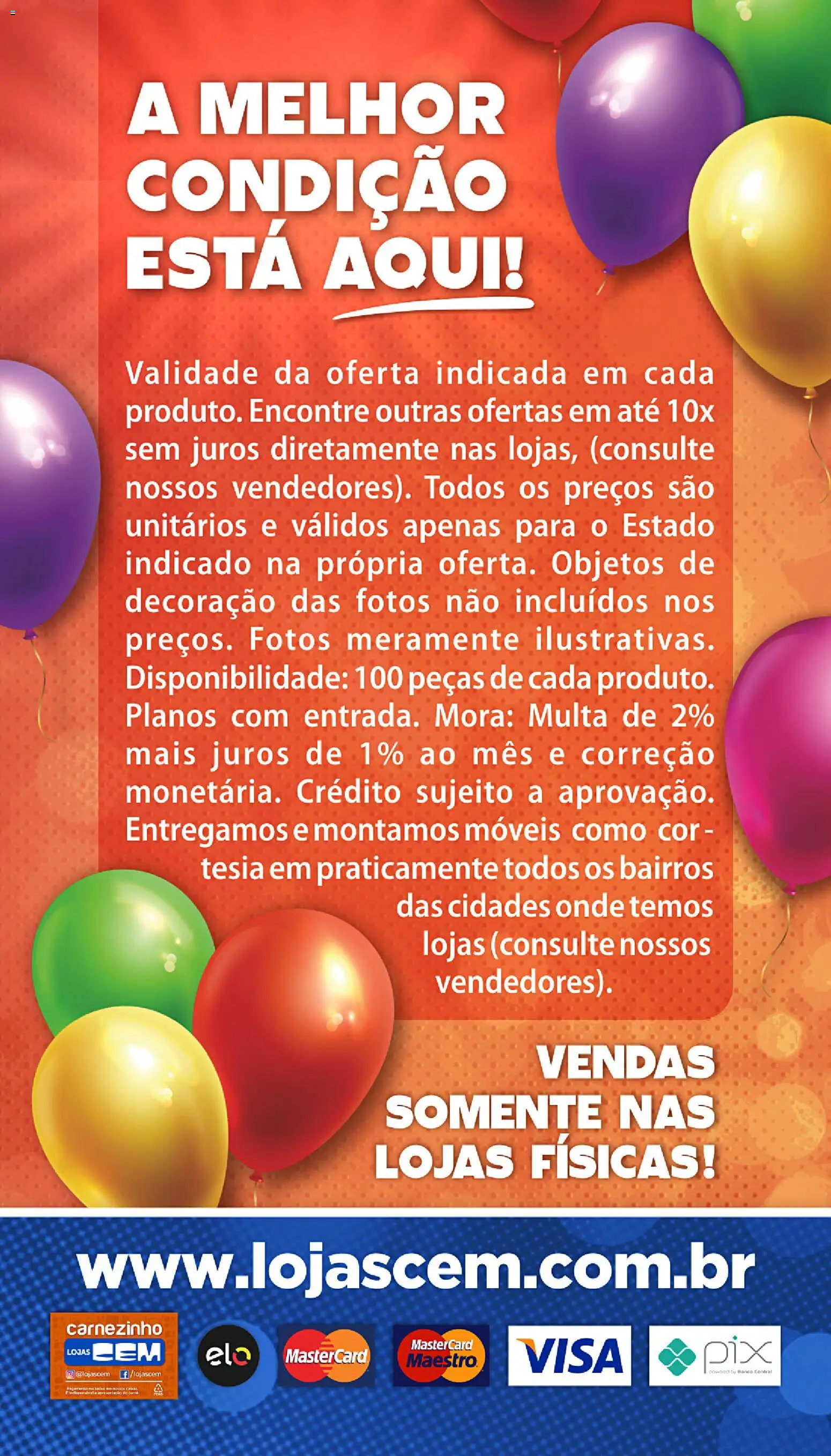 Lojas Cem Folheto - válido de 20/07/2026 | Página: 139 | Produtos: Banco