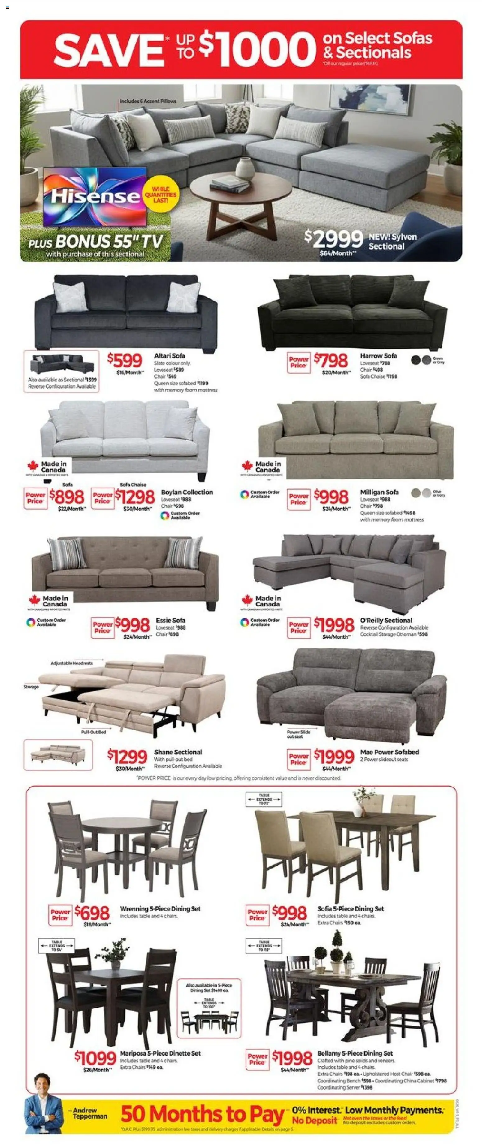 Tepperman's flyer valid from 29.05.2026 | Page: 7 | Products: Tv, Mattress, Table, Chair