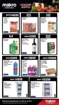 Vista previa Makro - Ofertas Gastronómicas válido desde el 10/09/2026 | Página: 6 | Productos: Bolsa, Caja, Vino, Alcohol