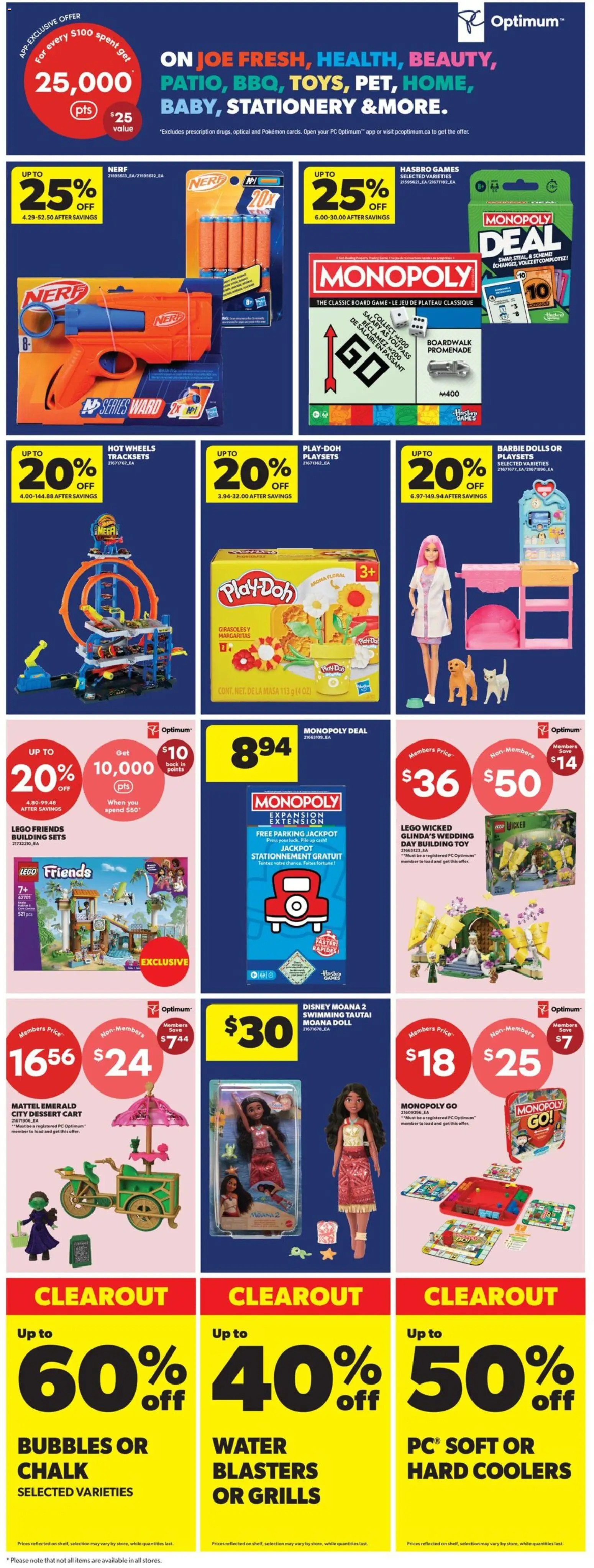 Real Canadian Superstore flyer valid from Aug 20, 2026 | Page: 34 | Products: LEGO Friends, PC, Water, LEGO