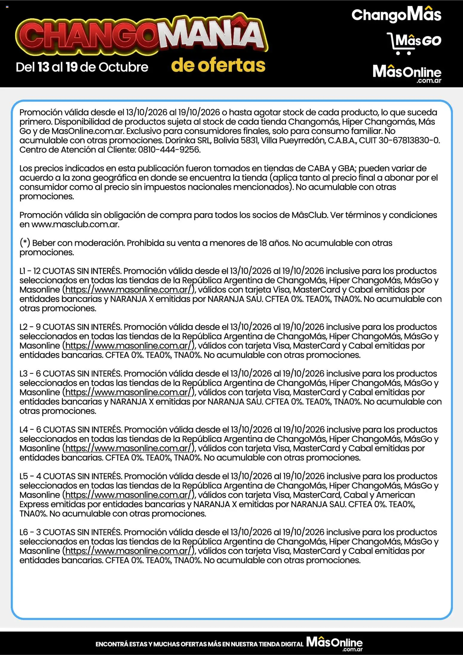 Changomas - Ofertas │ válido desde el 13/10/2026 | Página: 19