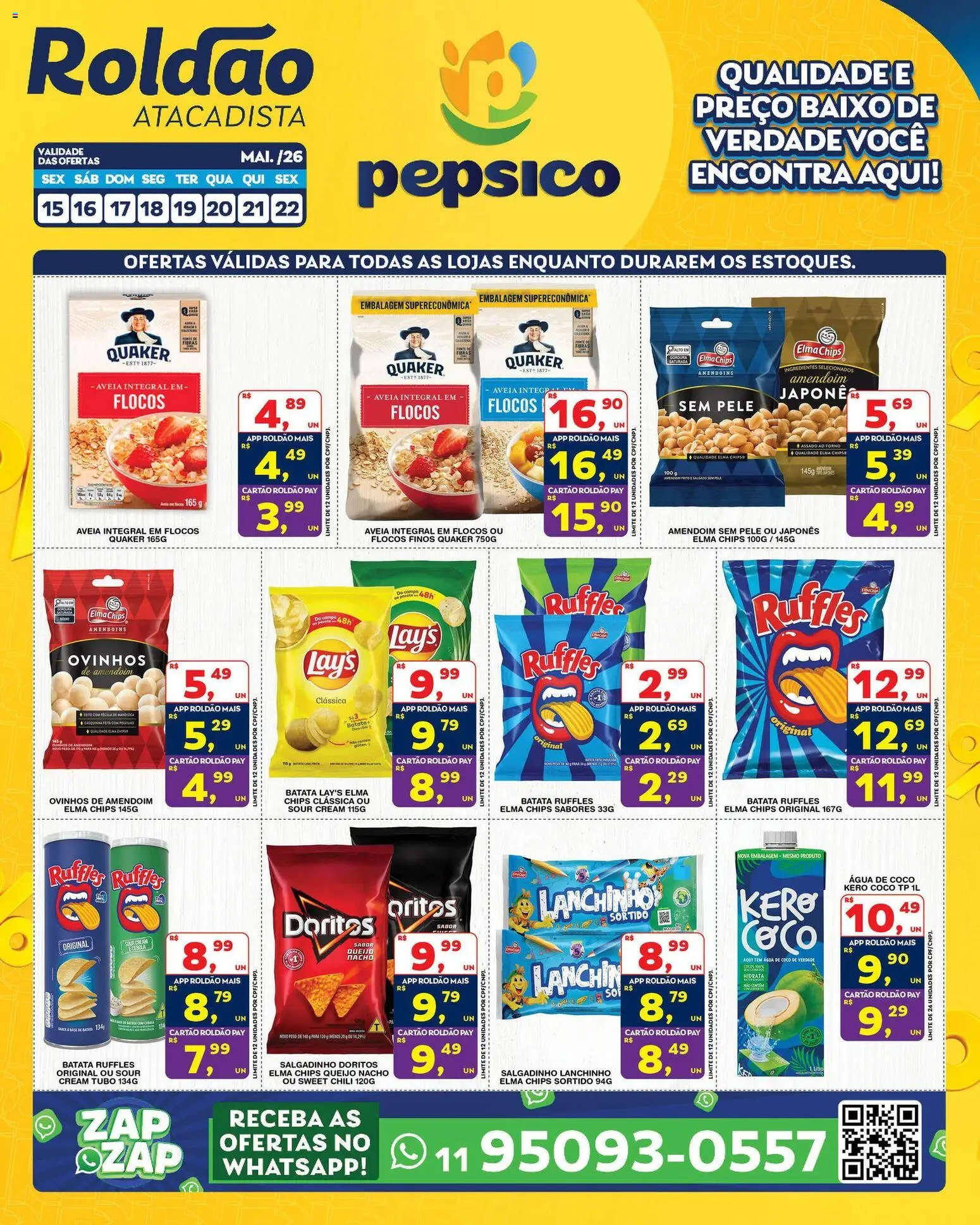 Roldão Folheto - válido de 15.05.2026 | Página: 1 | Produtos: Forno, Queijo, Baixo, Flocos