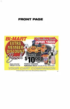 Preview of Bi-Mart weekly ads valid from 09/28/2026
