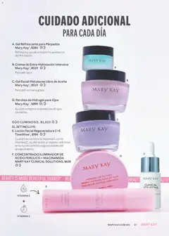 Vista previa de Mary Kay catálogo, nuevo folleto de la tienda, válido en México a partir del 01/09/2026 | Página: 27 | Productos: Serum, Crema, Aceite, Loción